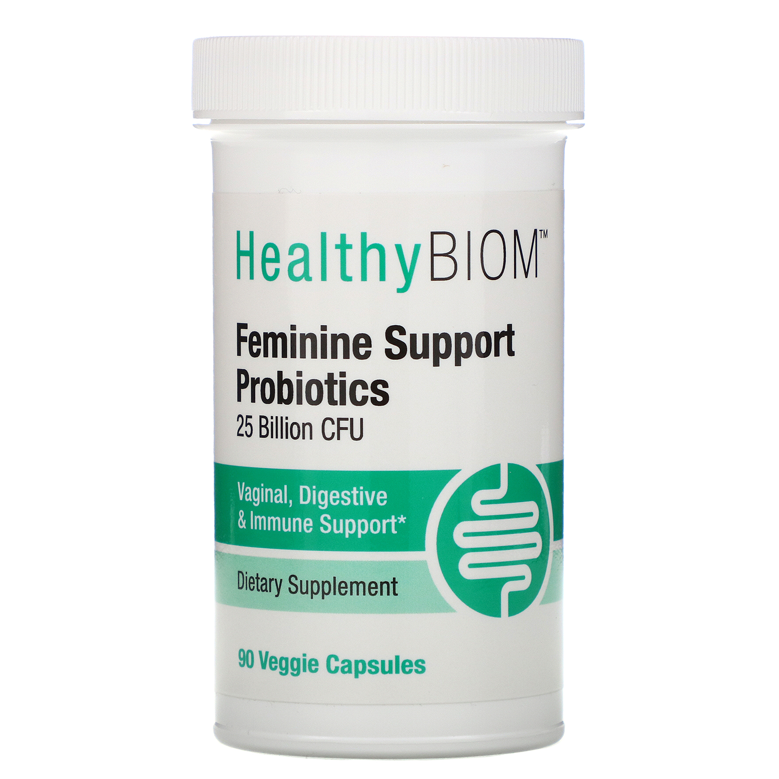 HealthyBiom, Probióticos de Auxílio às Mulheres, 25 Bilhões de UFCs, 90 Cápsulas Vegetais