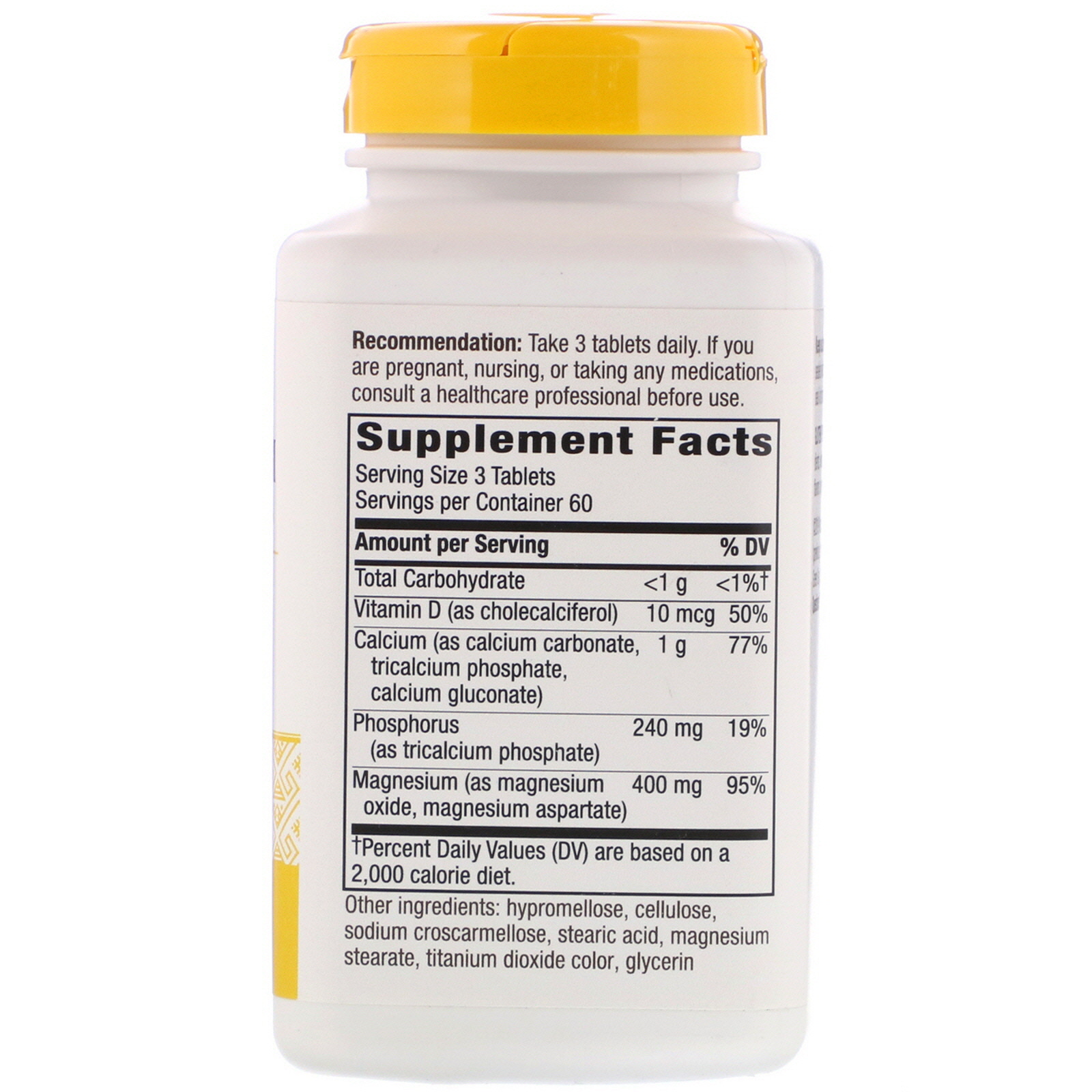 Nature's Way, Calcium Bone Formula with Magnesium, Vitamin D and Phosphorus, 180 Tablets - Imagem 2