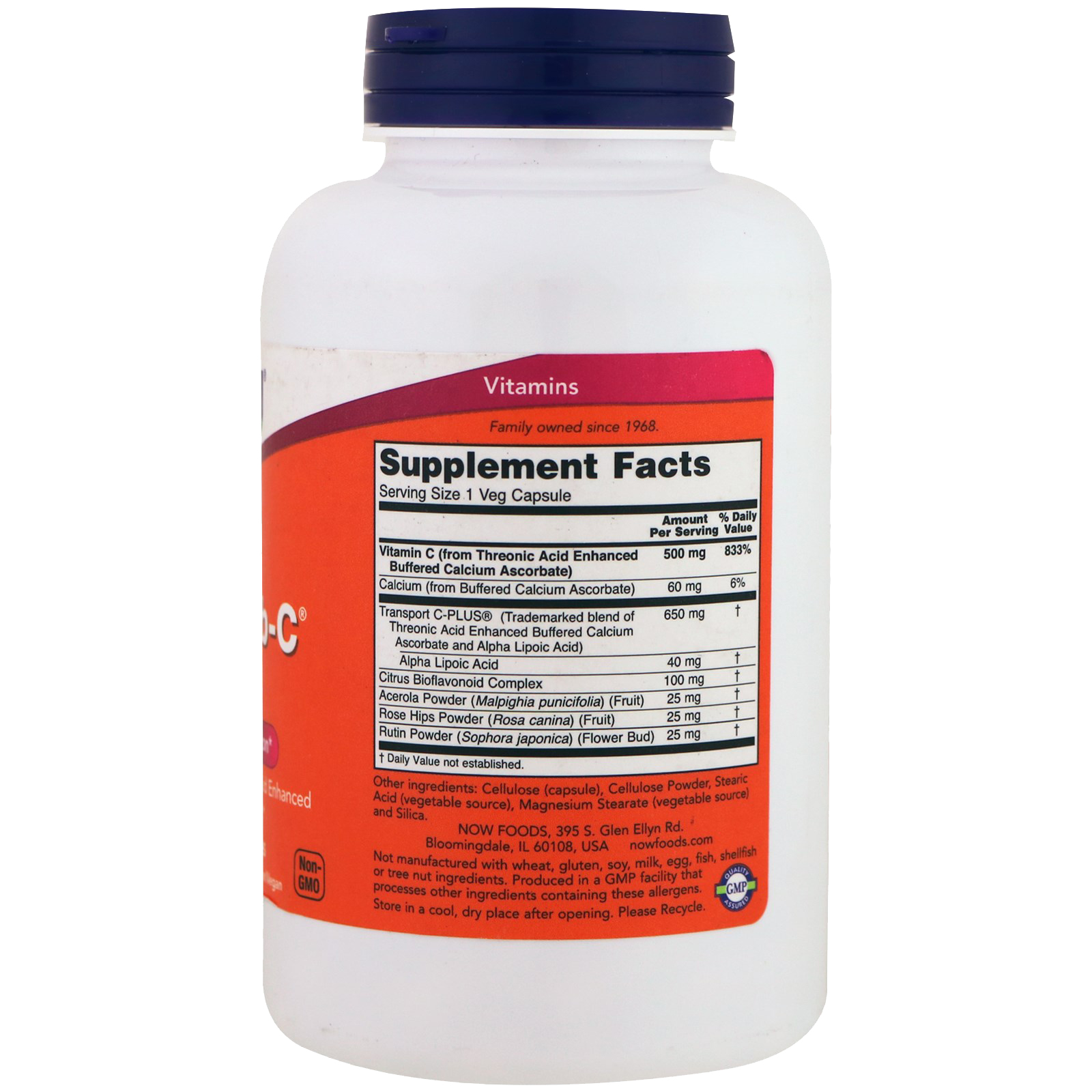 Now Foods, AlphaSorb-C 500, 180 Veg Capsules - Imagem 2