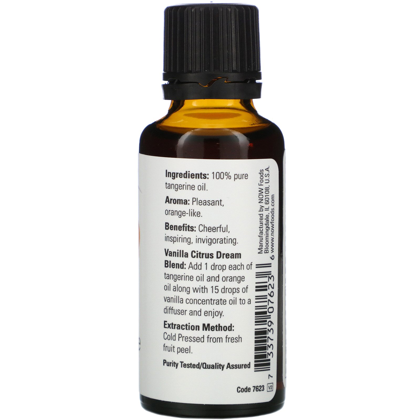 Now Foods, Óleos Essenciais, Tangerina, 1 fl oz (30 ml) - Imagem 2