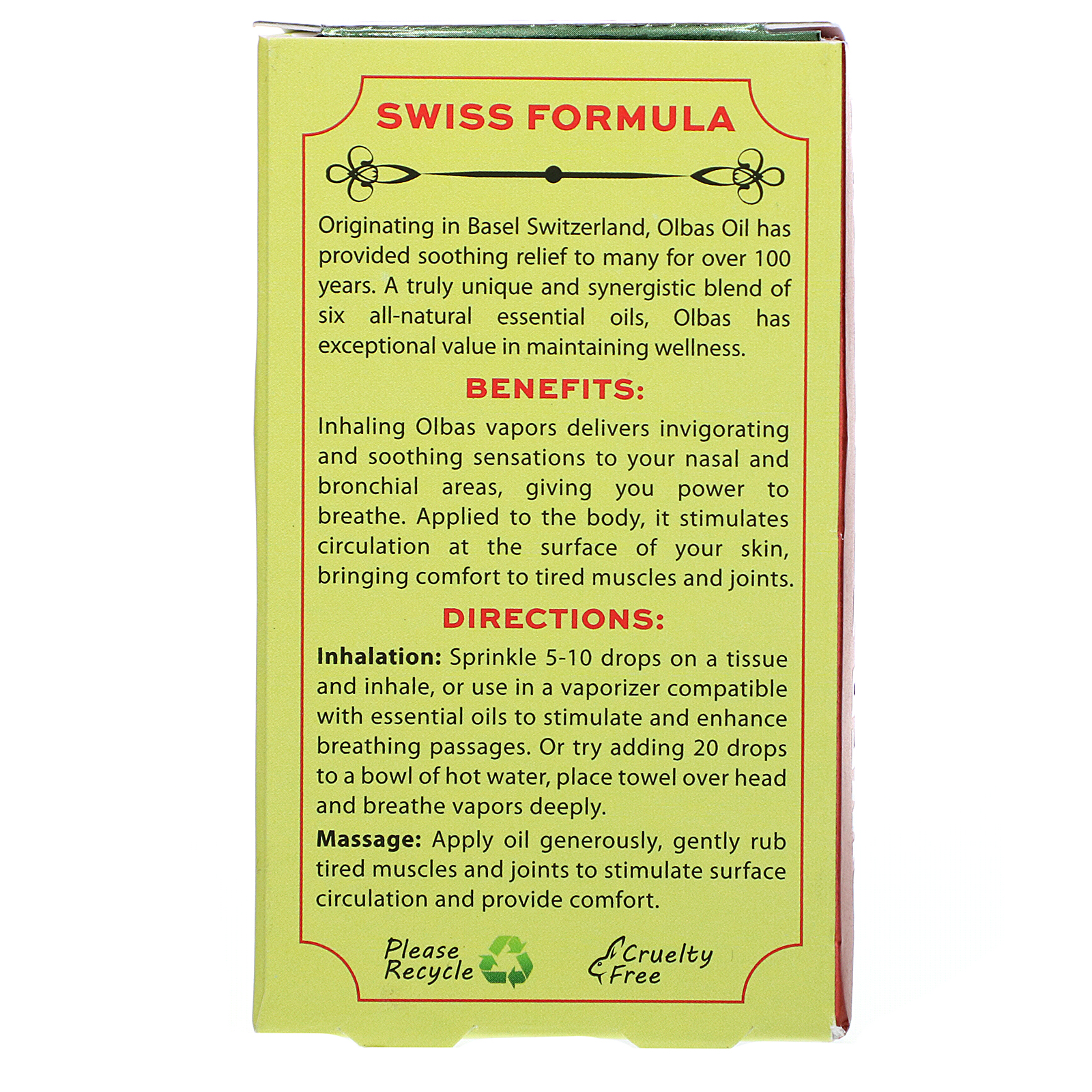 Olbas Therapeutic, Aromatherapy & Massage Oil, 0.32 fl oz (10 ml) - Imagem 2