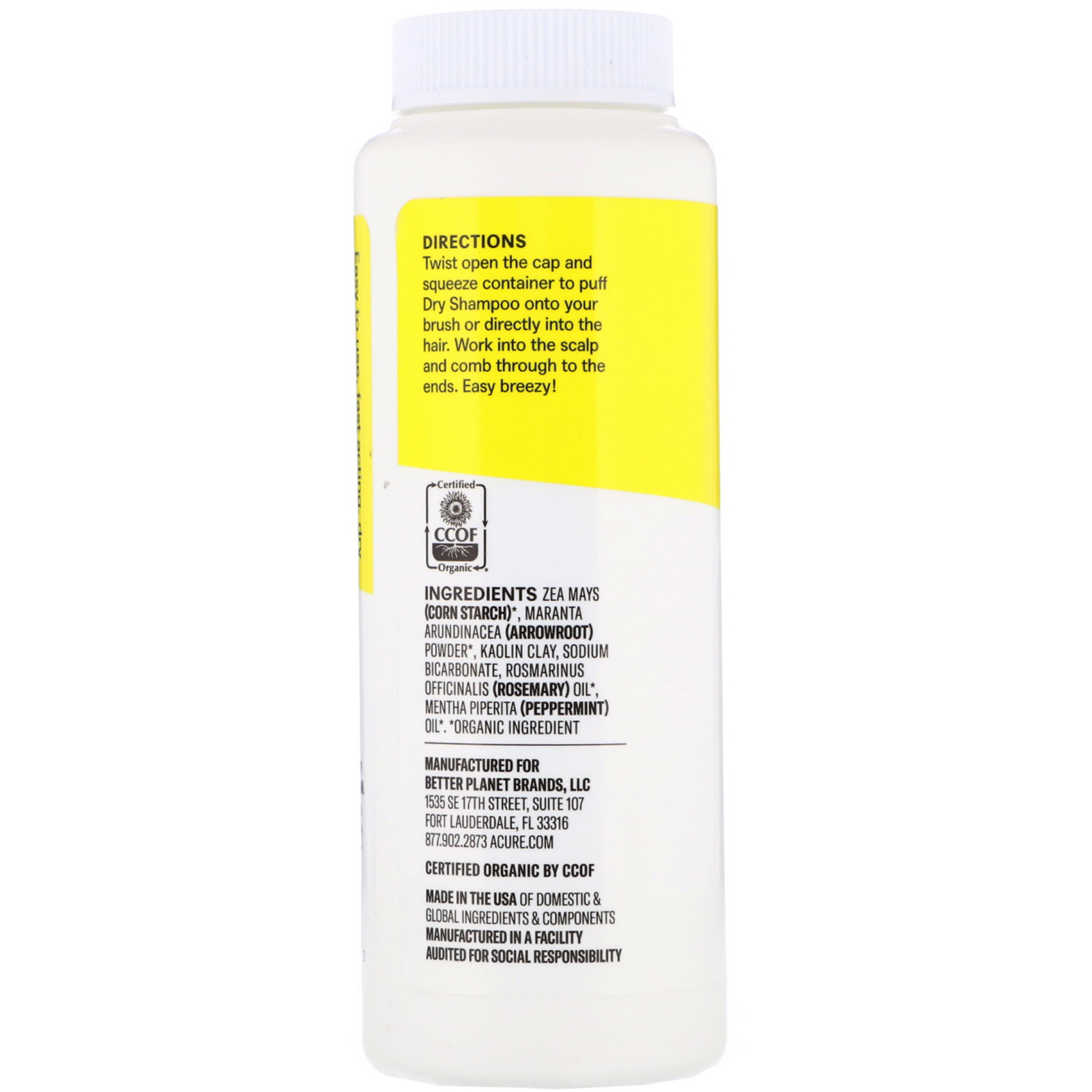 Acure, Shampoo Seco, Célula Tronco Argan +CoQ10, 1,7 fl oz (58 g) - Imagem 2