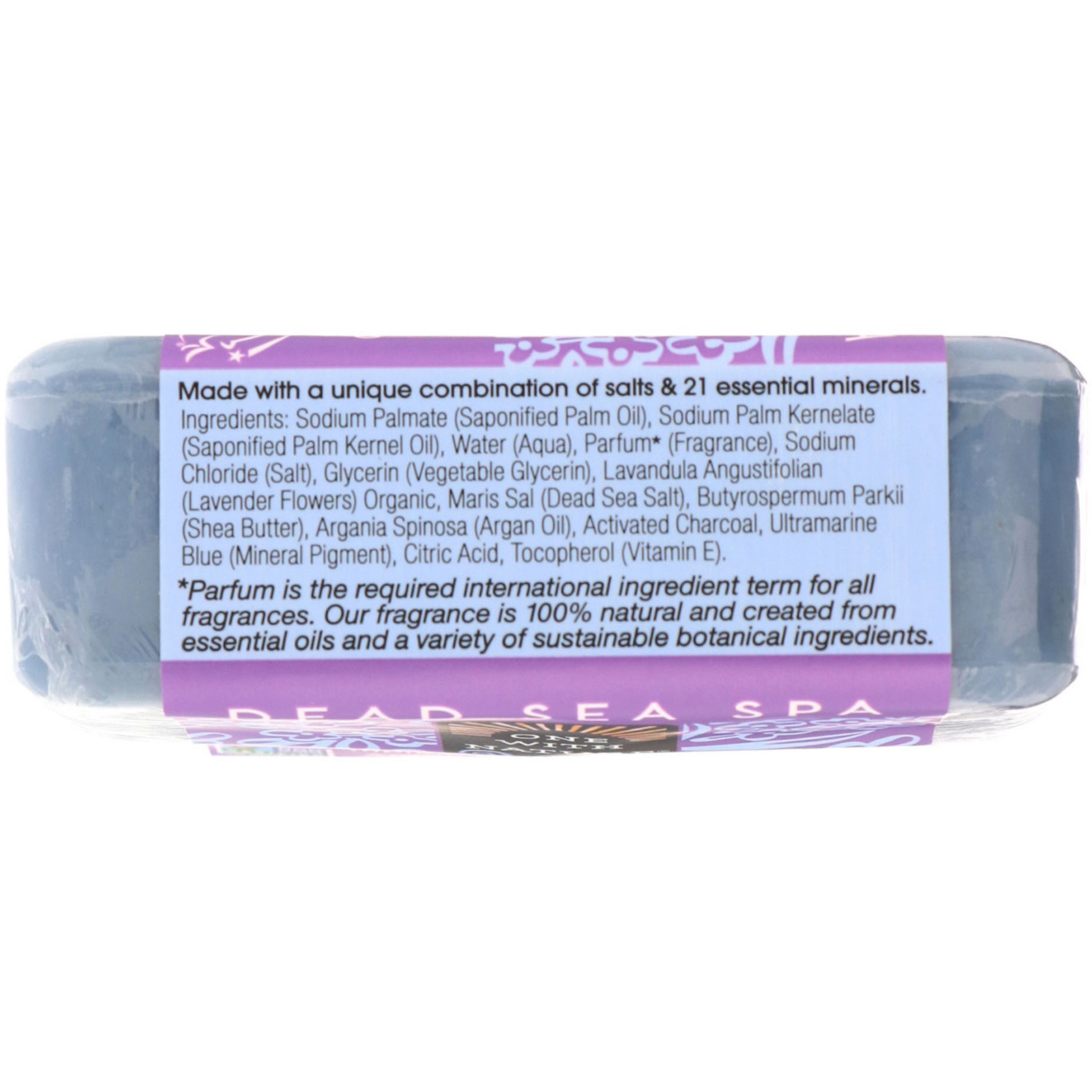 One with Nature, Triple Milled Mineral Soap Bar, Lavender, 7 oz (200 g) - Imagem 2