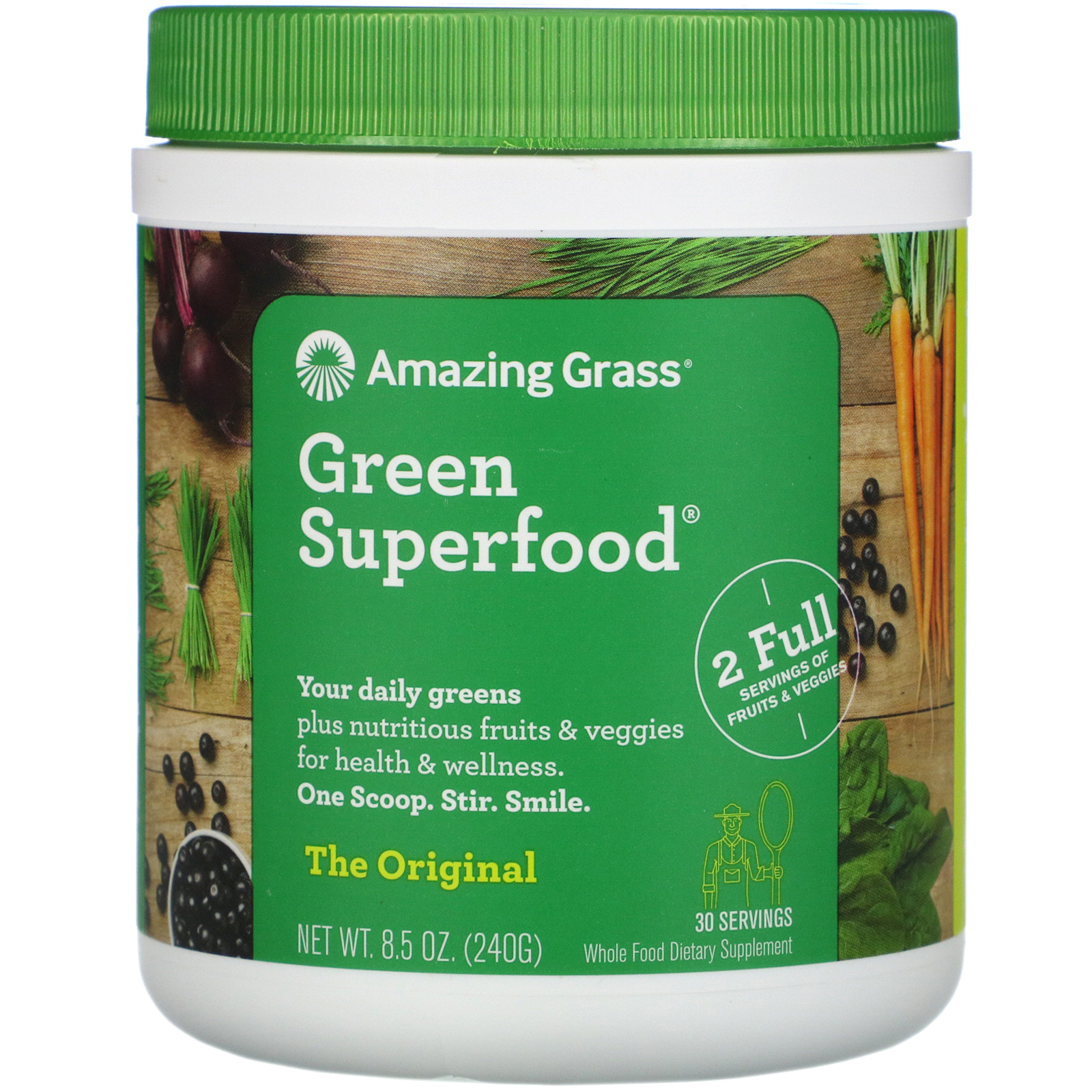 Amazing Grass, Superalimento Verde, O Original, 240 g (8,5 oz)