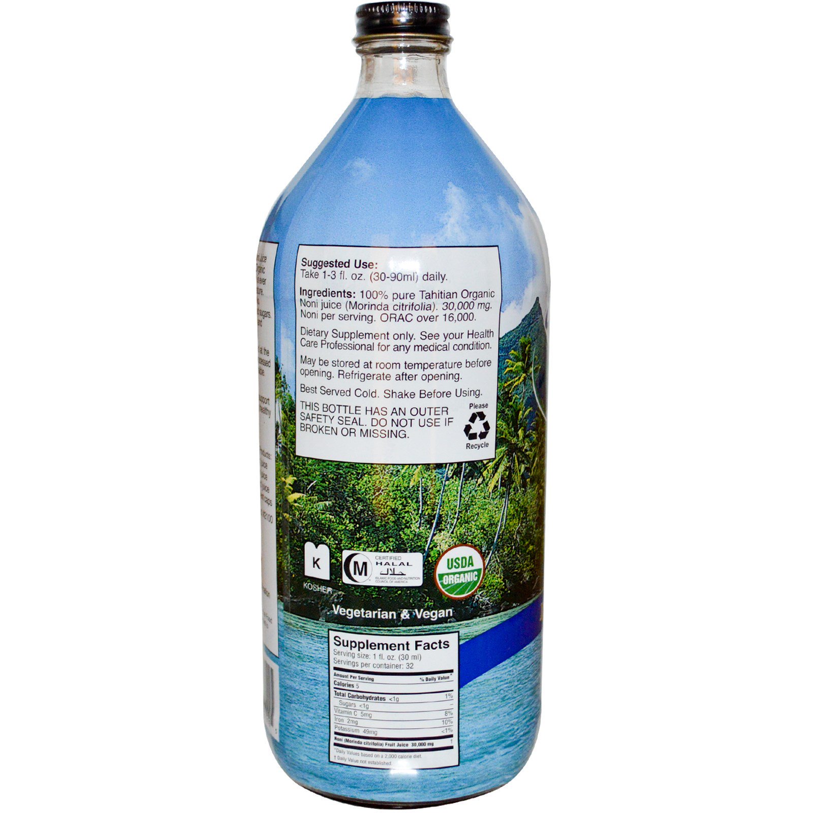 Earth's Bounty, Suco de Noni Orgânico do Taiti, 946 ml (32 fl oz) - Imagem 2