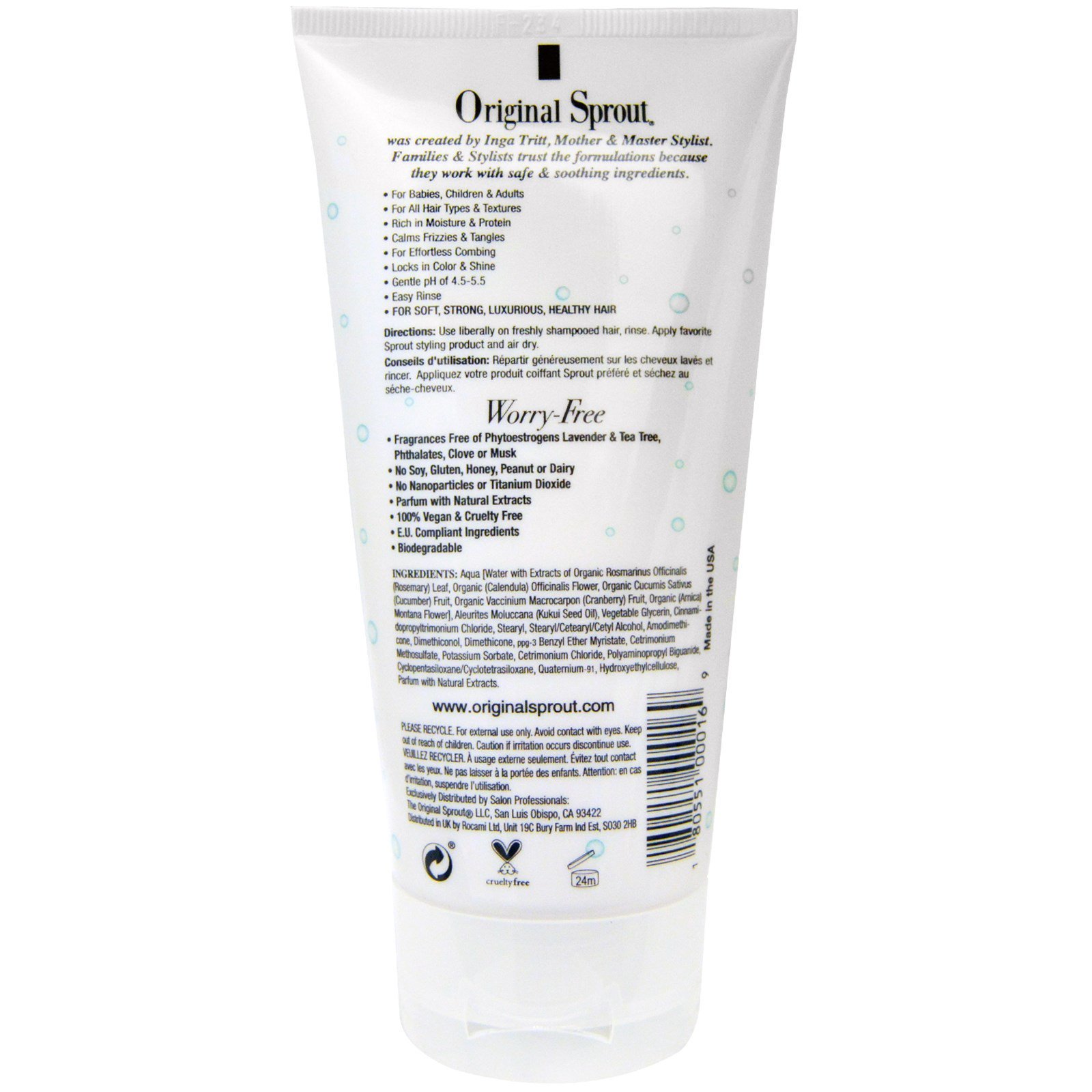 Original Sprout , Condicionador Profundo, Para Bebês e Maiores, 4 fl oz (118 ml) - Imagem 2