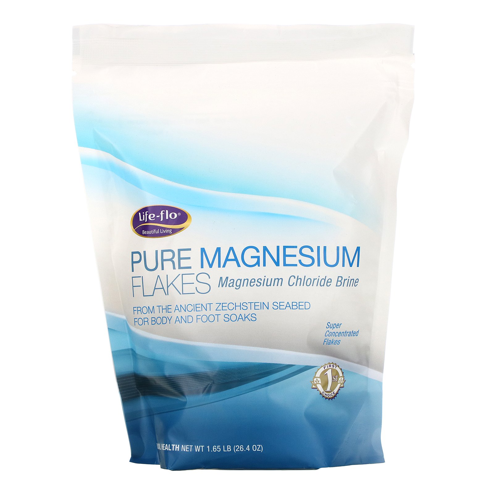 Life-flo, Flocos Puros de Magnésio, Salmoura de Cloreto de Magnésio, 1,65 lb (26,4 oz)