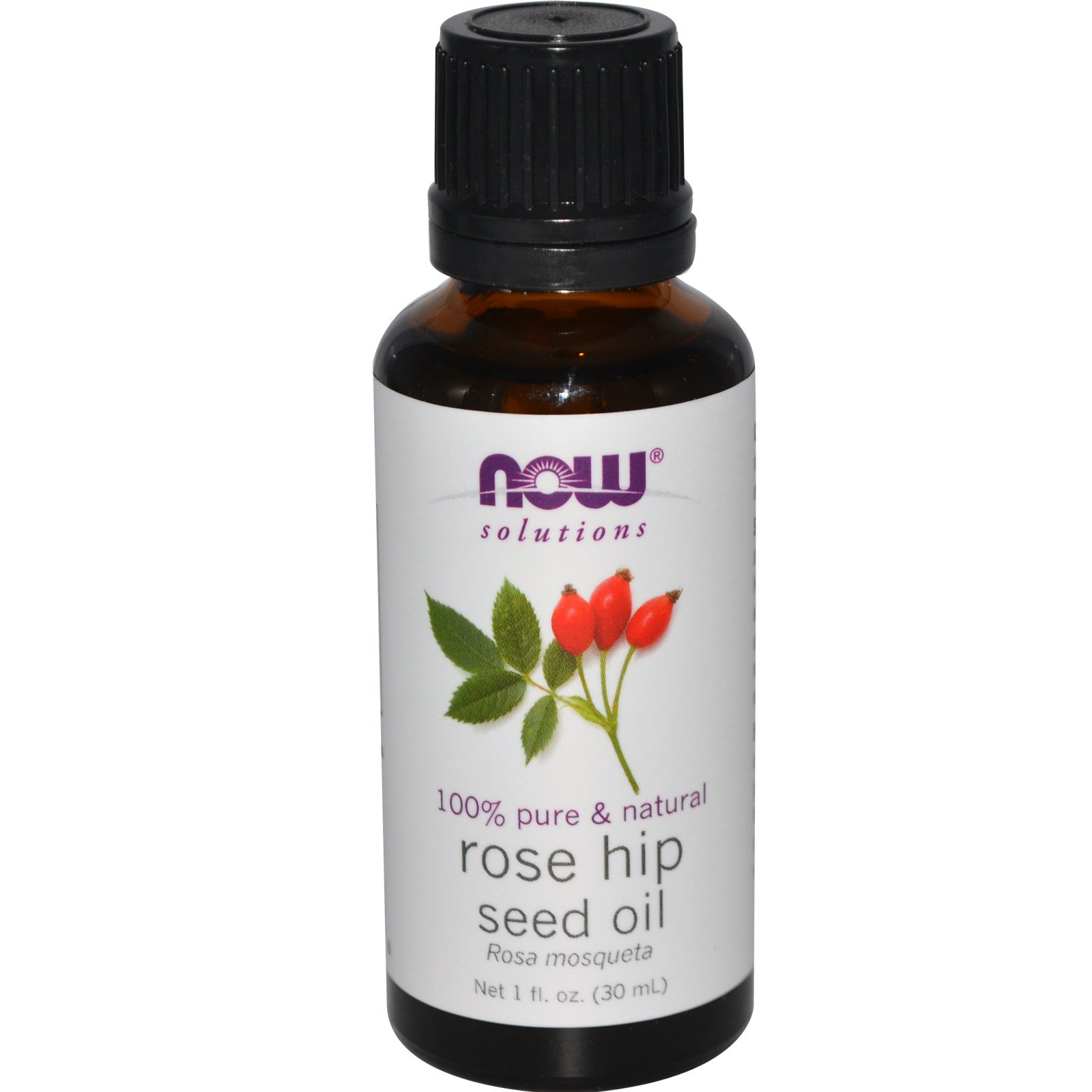 Now Foods, Soluções, Óleo de Semente de Roseira, 30 ml (1 onça fuilda)