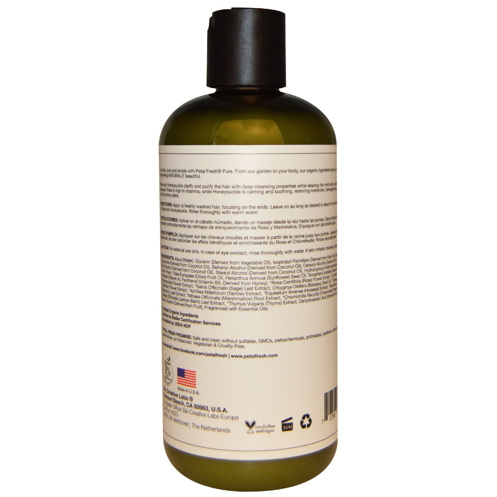 Petal Fresh, Condicionador Puro, Maciez, Rosas e Madressilva, 16 fl oz (475 ml) - Imagem 2