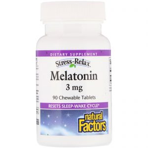 Comprar natural factors, stress-relax, melatonina, 3 mg, 90 tabletes mastigáveis preço no brasil melatonina sedativos tópicos de saúde suplemento importado loja 247 online promoção -