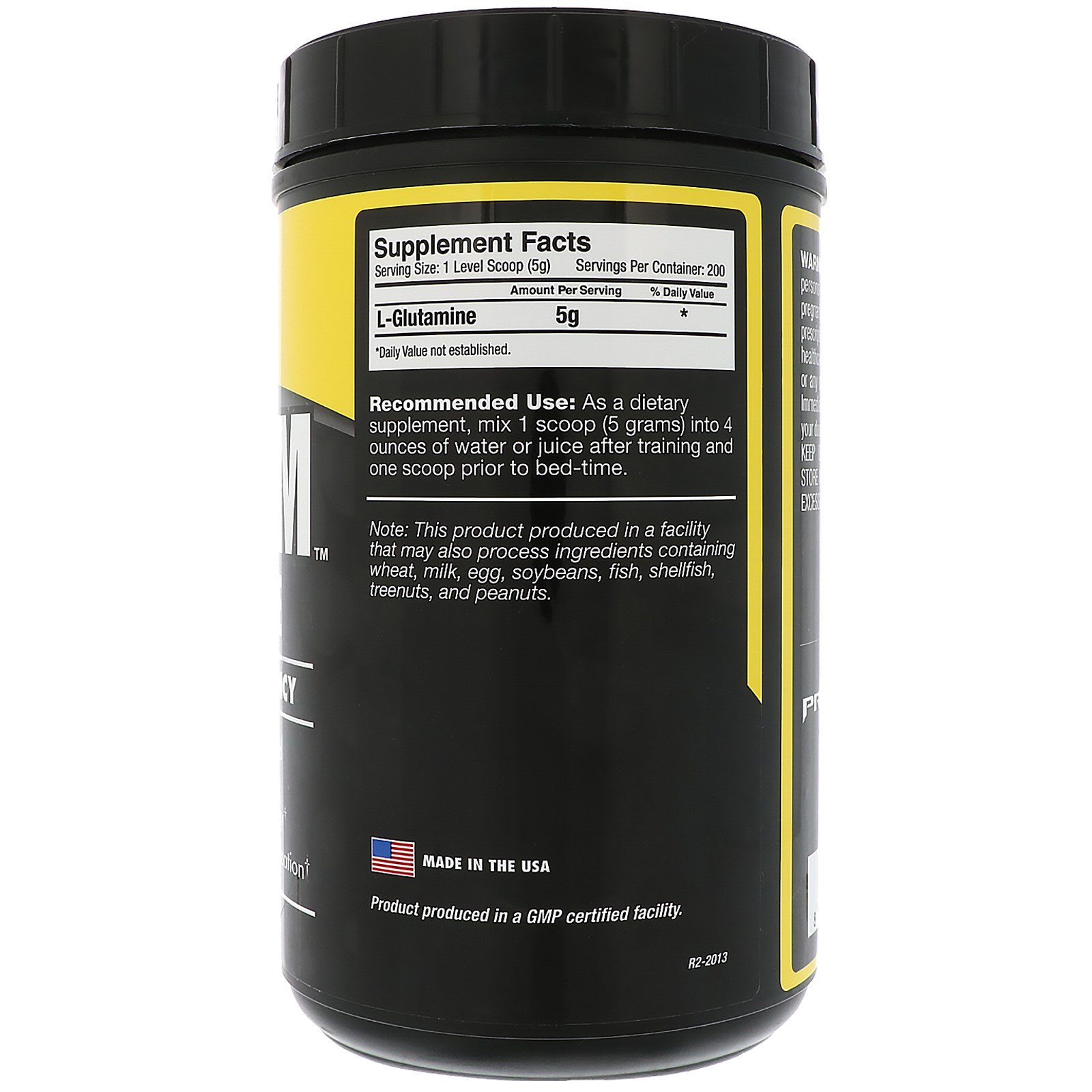 Primaforce, Glutaform, 100% L-Glutamina, Sem Sabor, 1.000 g - Imagem 2