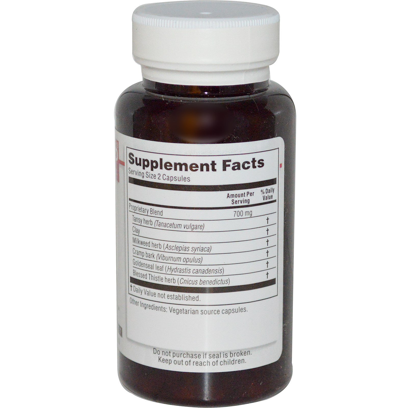 Kroeger Herb Co, Candida Formula #2, 100 Vegetarian Capsules - Imagem 2