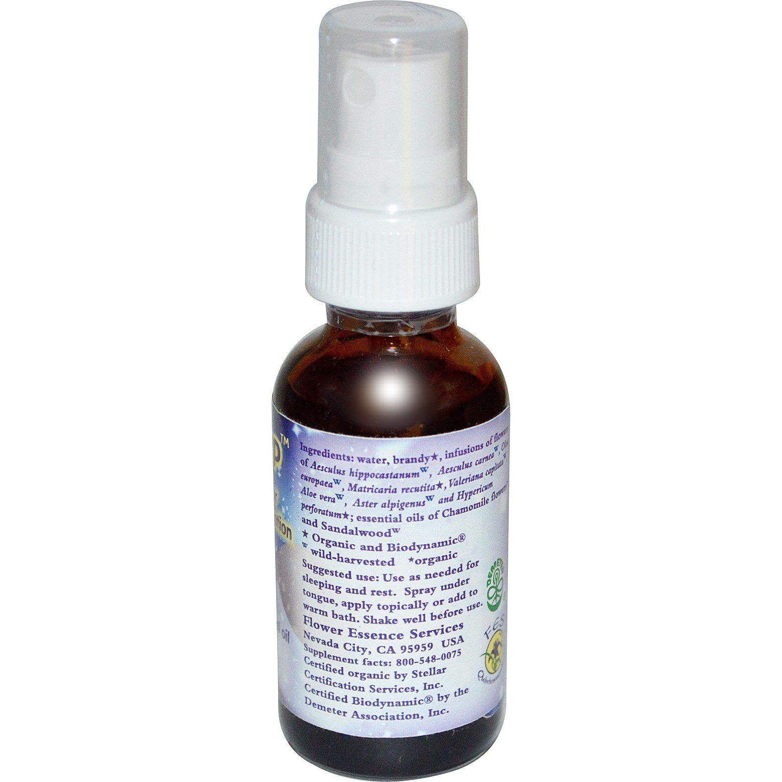 Flower Essence Services, Flora-Sleep, Essência de Flores e Óleo Essencial, 30 ml (1 oz) - Imagem 2