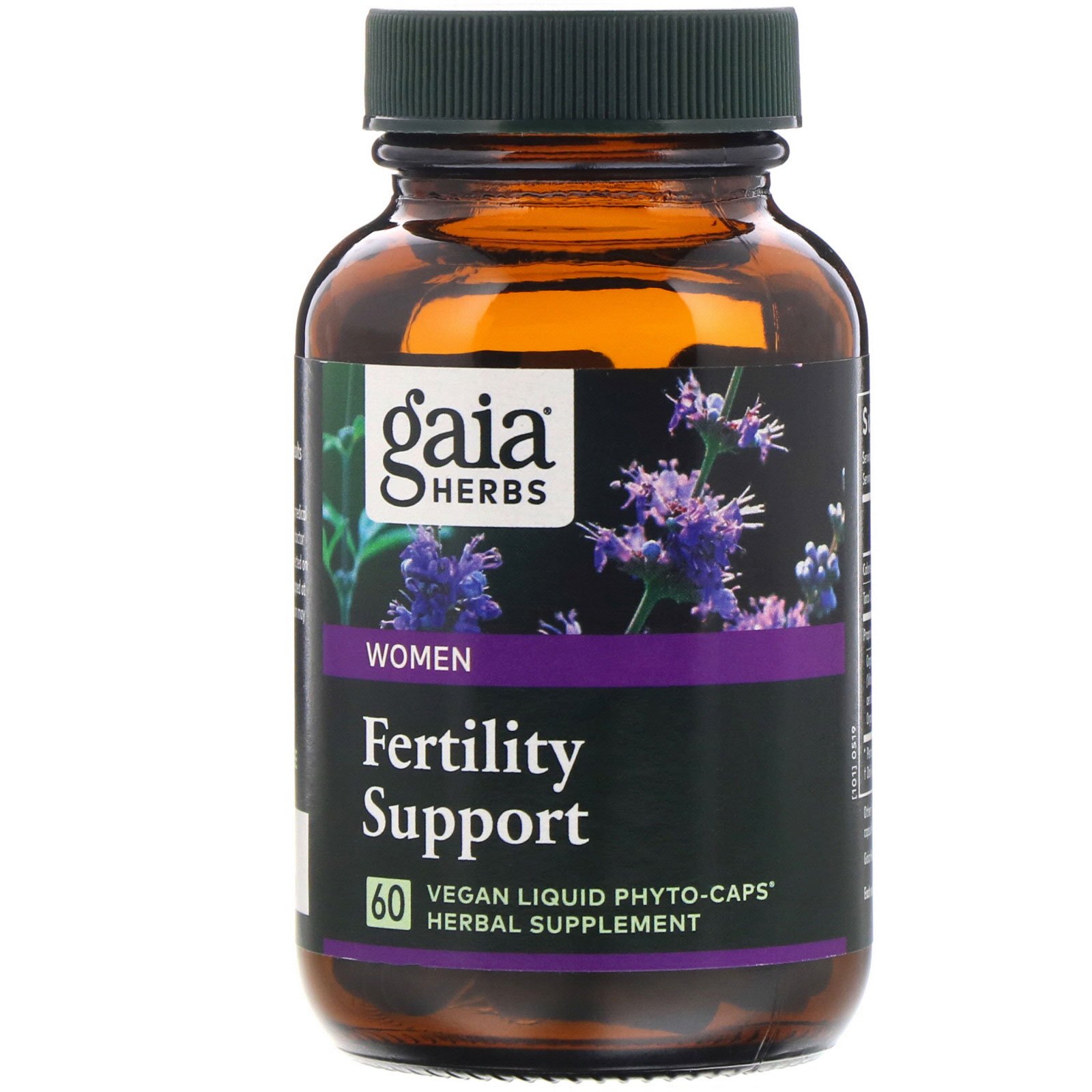 Gaia Herbs, Auxílio da Fertilidade para Mulheres, 60 Fitocápsulas Líquidas Veganas - Imagem 3