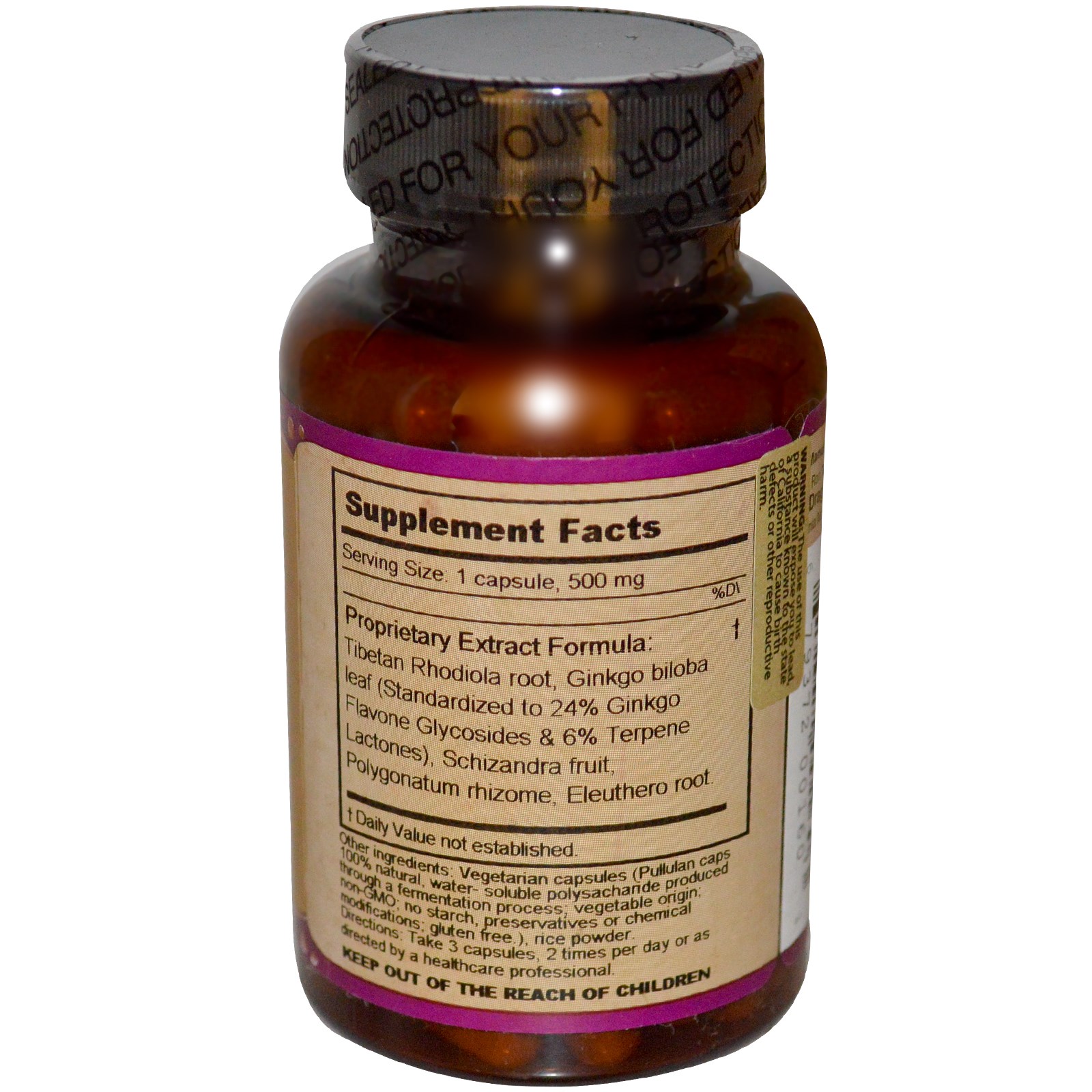 Dragon Herbs, Diamond Mind, 500 mg, 100 Vegetarian Capsules - Imagem 2