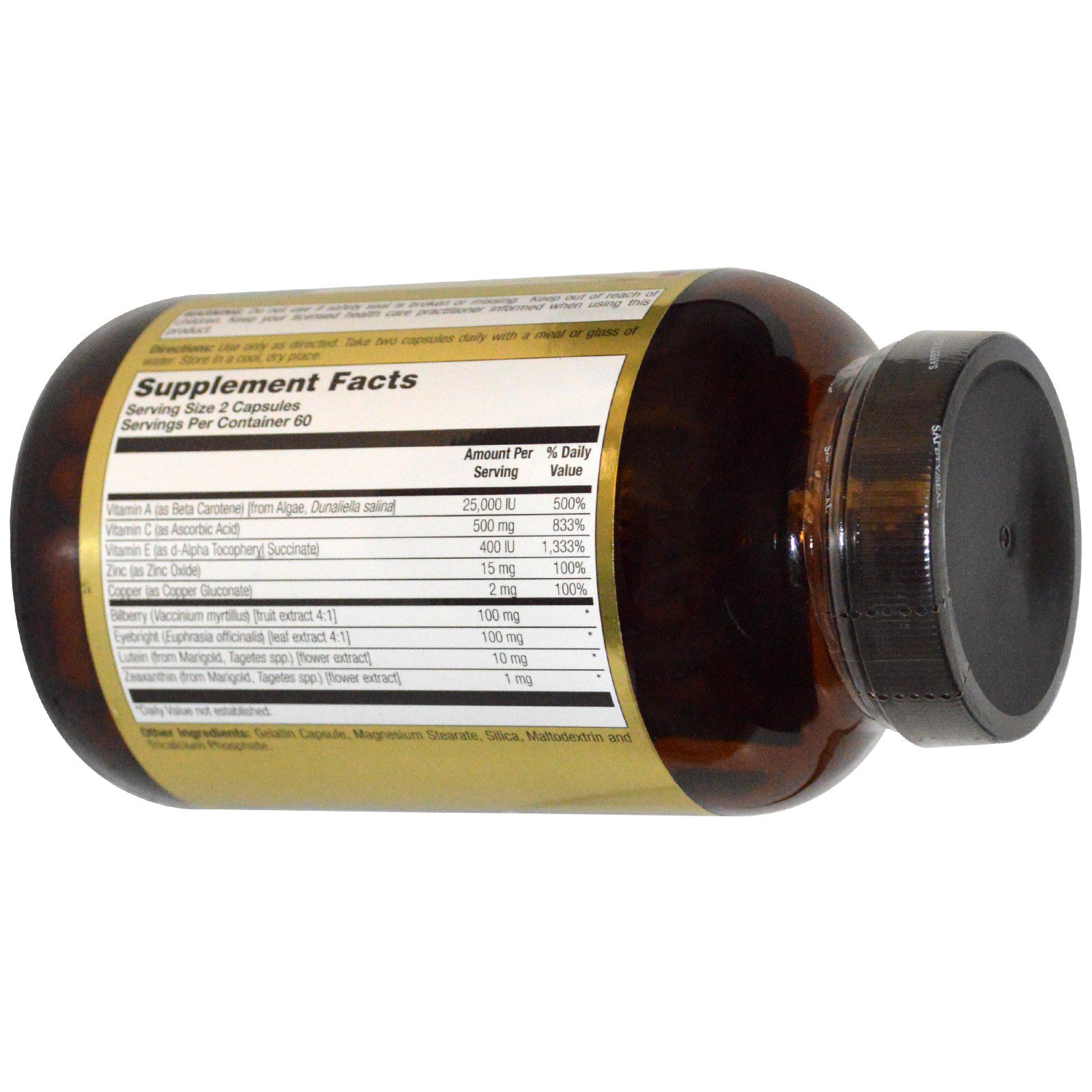 LifeTime Vitamins, Brite Eyes Fórmula Antioxidante, 120 Cápsulas - Imagem 2