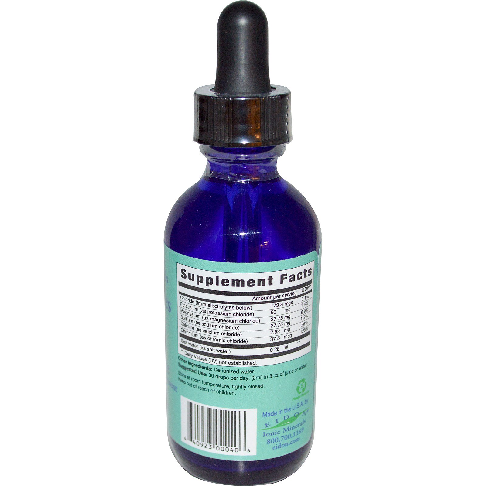 Eidon Mineral Supplements, Minerais Iônicos, Eletrólitos, Concentrado Líquido, 2 oz (60 ml) - Imagem 2