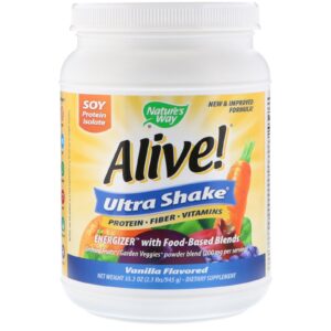 Nature's Way, Alive! Ultra-Shake, Sabor Baunilha, 34oz (975 g)