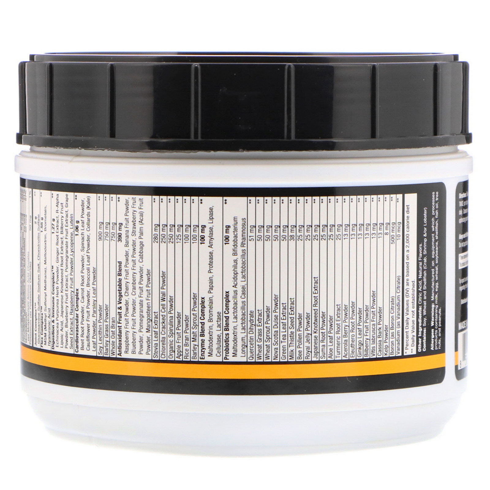 Controlled Labs, Orange Triad + Greens, Lemon Ice Tea Flavor, 0.92 lbs (418.5 g) - Imagem 3