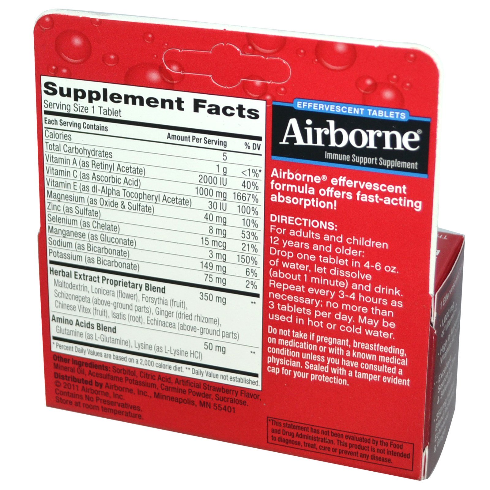 AirBorne, Explosão de Vitamina C, Very Berry, 10 Comprimidos Efervescentes - Imagem 2