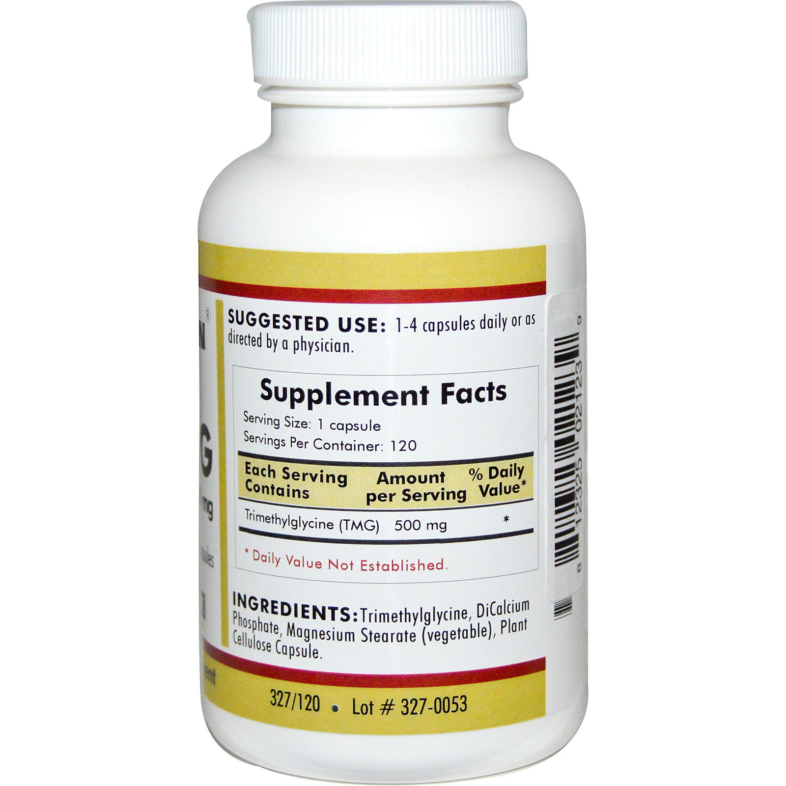 Kirkman Labs, TMG (Trimetilglicina), 500mg, 120 Cápsulas - Imagem 2
