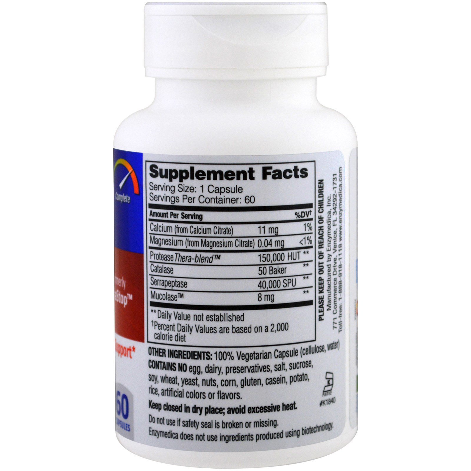 Enzymedica, Enzyme Defense (Anteriormente ViraStop), 60 Cápsulas - Imagem 2