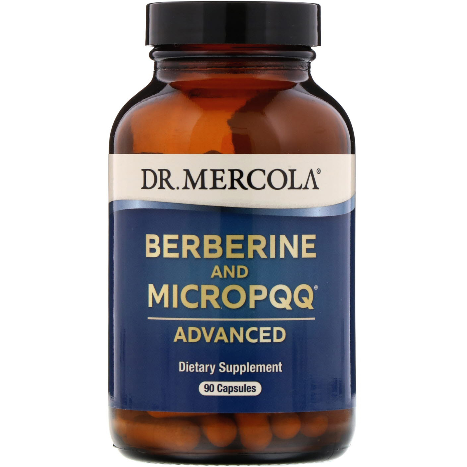 Dr. Mercola, Berberina com MicroPPQ Avançado, 90 Cápsulas