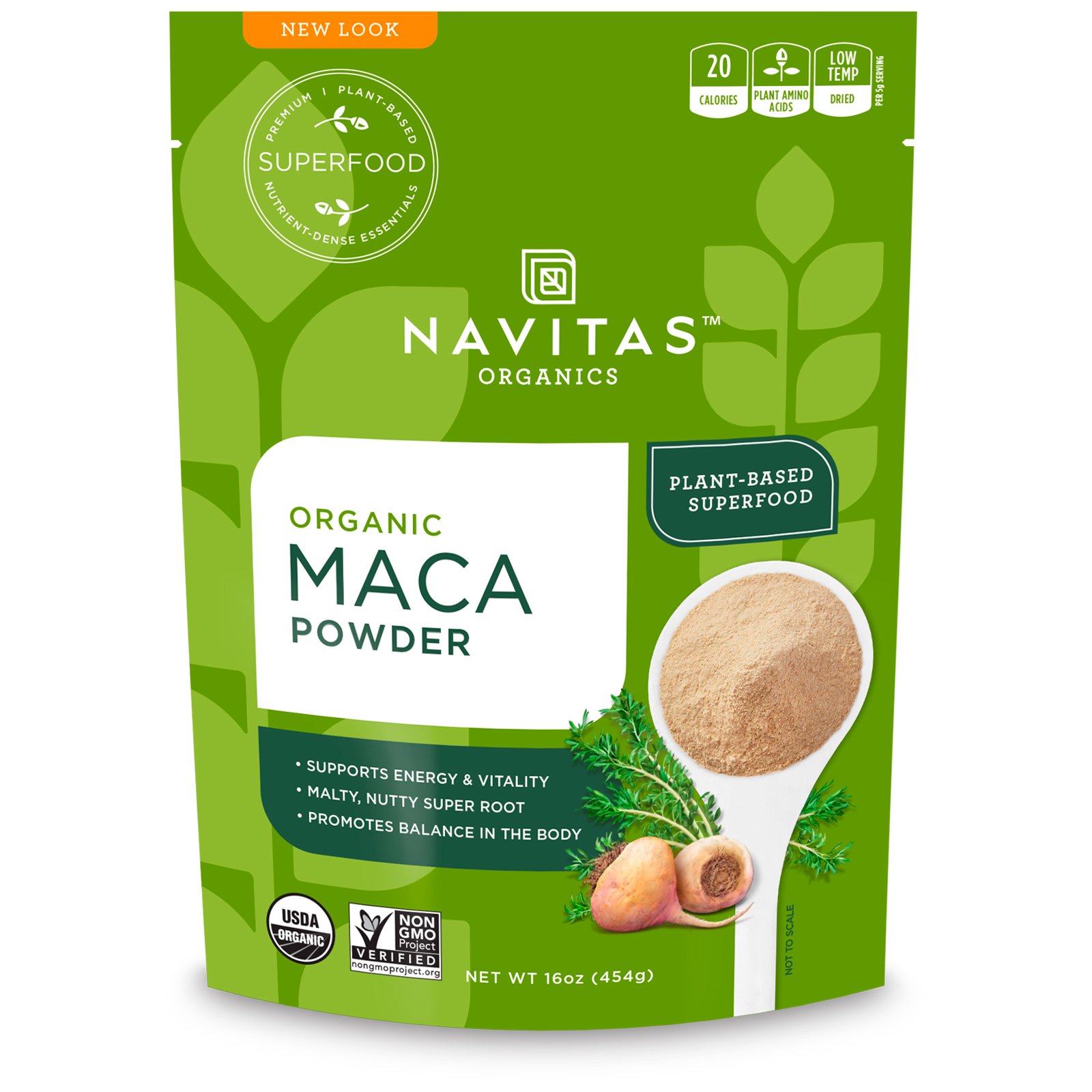 Navitas Organics, Maca em Pó Orgânica, 454 g (16 oz)