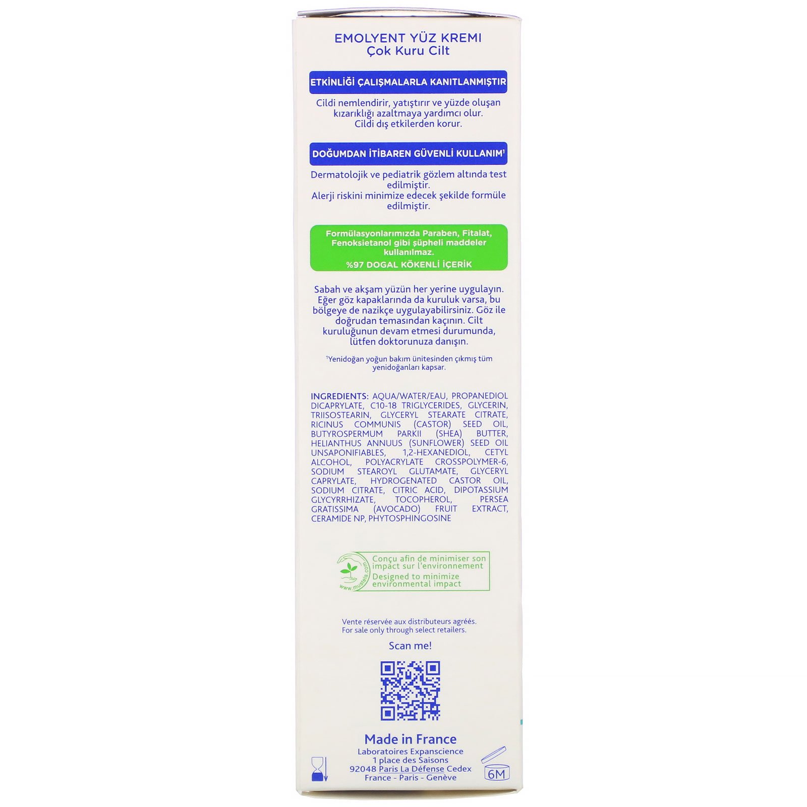 Mustela, Baby, Stelatopia Emollient Face Cream, 1.35 fl oz (40 ml) - Imagem 2