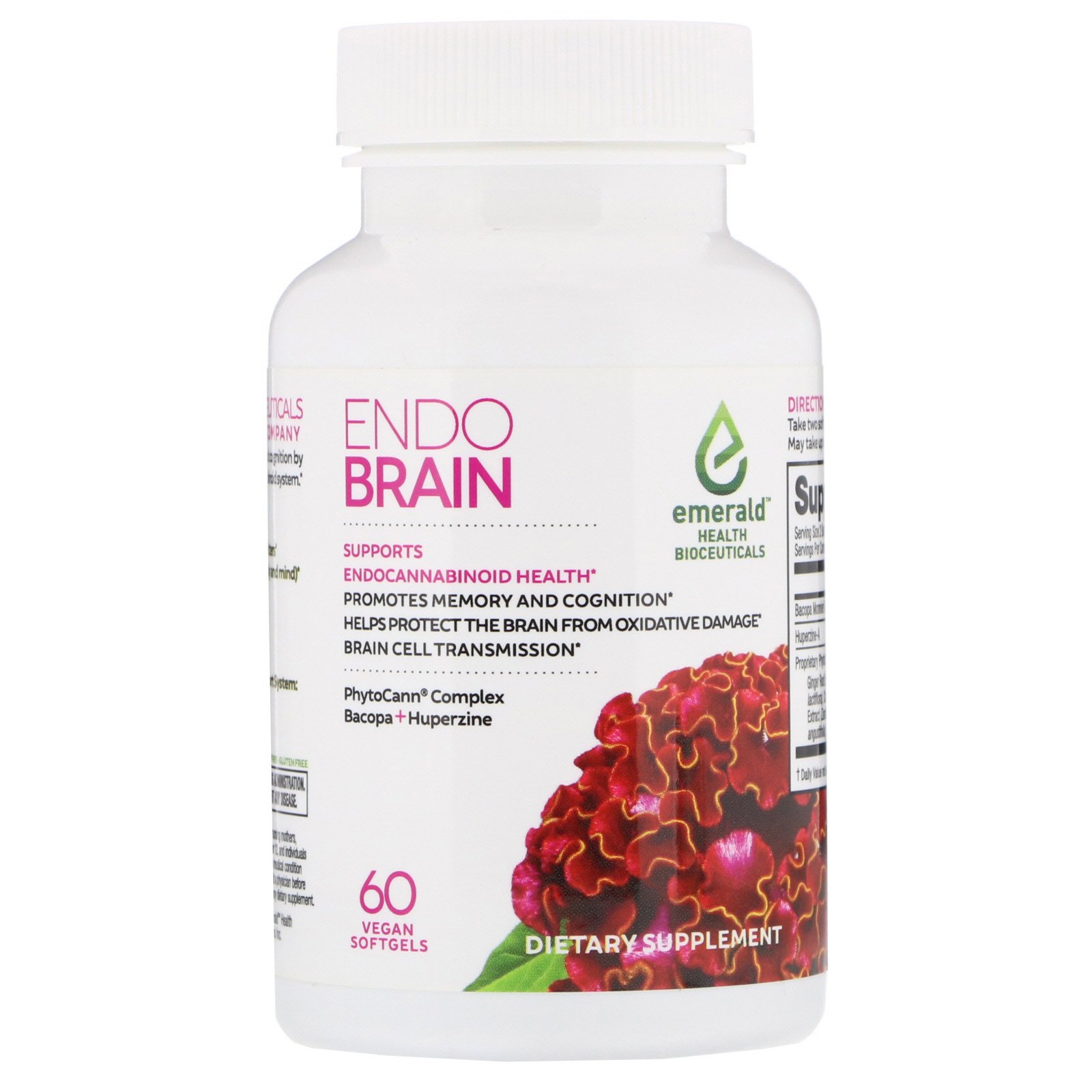 Emerald Health Bioceuticals, EndoBrain, 60 Vegan Softgels - Imagem 3