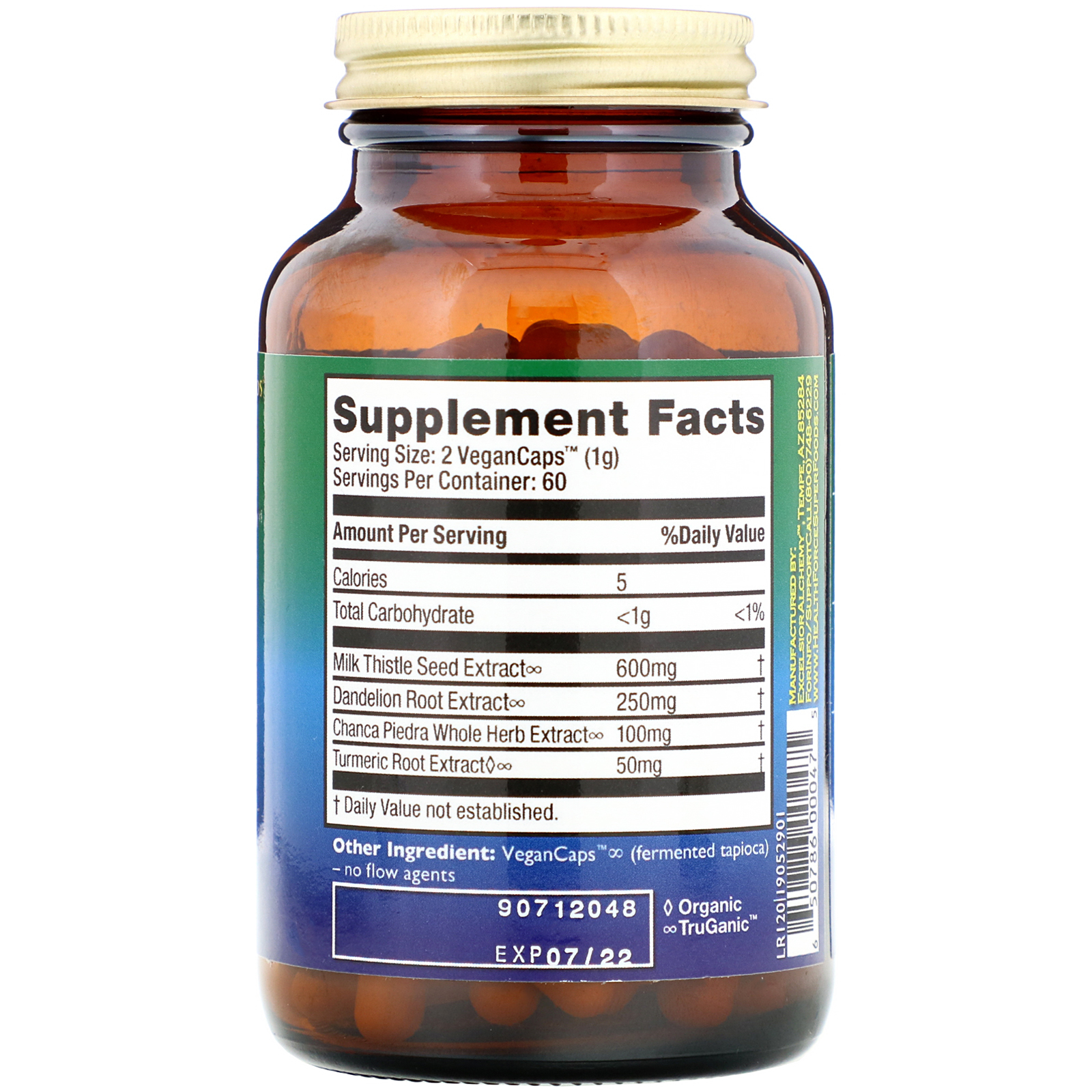 HealthForce Superfoods, Liver Rescue, Versão 6, 120 Cápsulas Veganas - Imagem 2