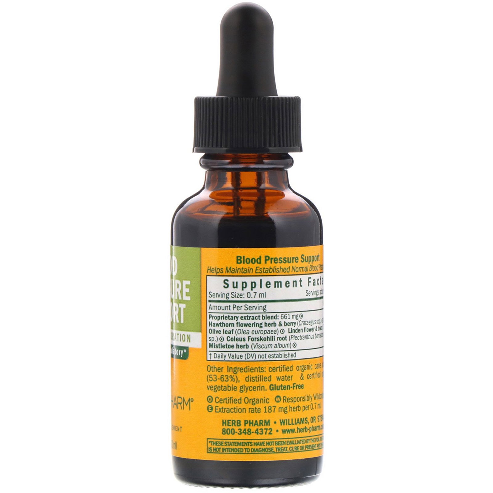 Herb Pharm, Suporte de pressão arterial, 1 fl oz (30 ml) - Imagem 2