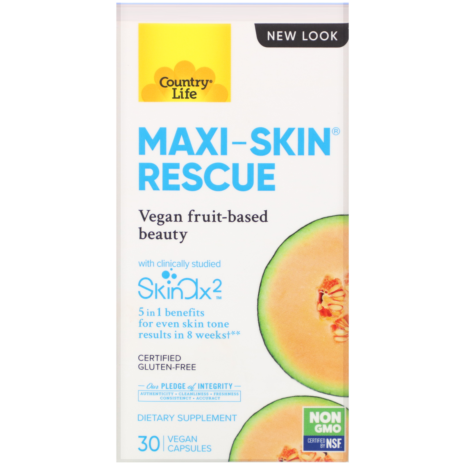 Country Life, Recuperação Maxi-Skin, 30 Cápsulas Veganas - Imagem 2