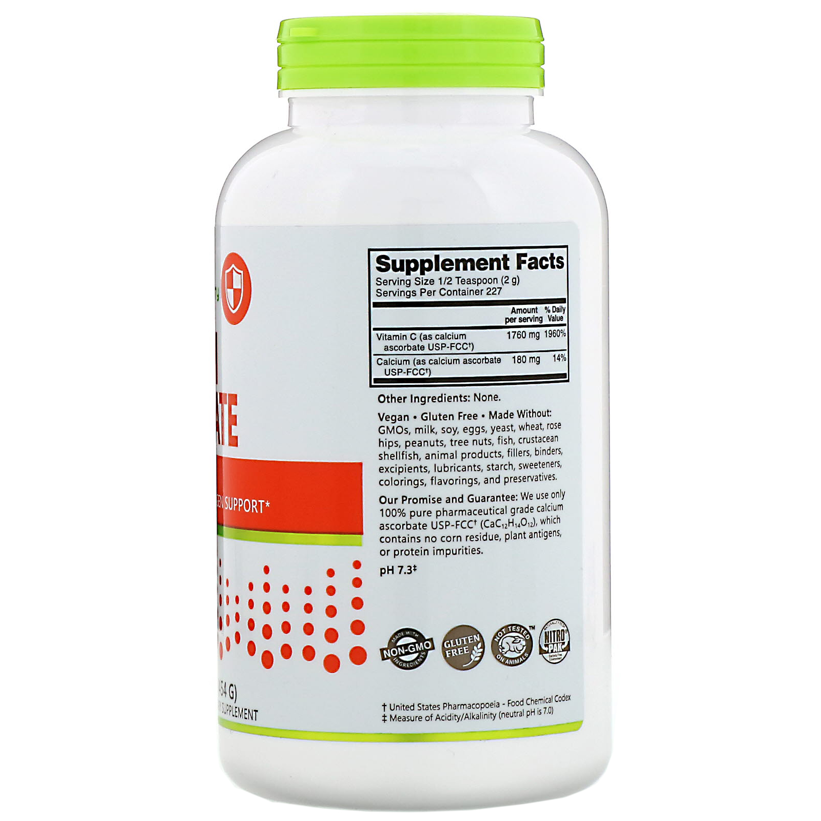 NutriBiotic, Immunity, Calcium Ascorbate, Crystalline Powder, 16 oz (454 g) - Imagem 2