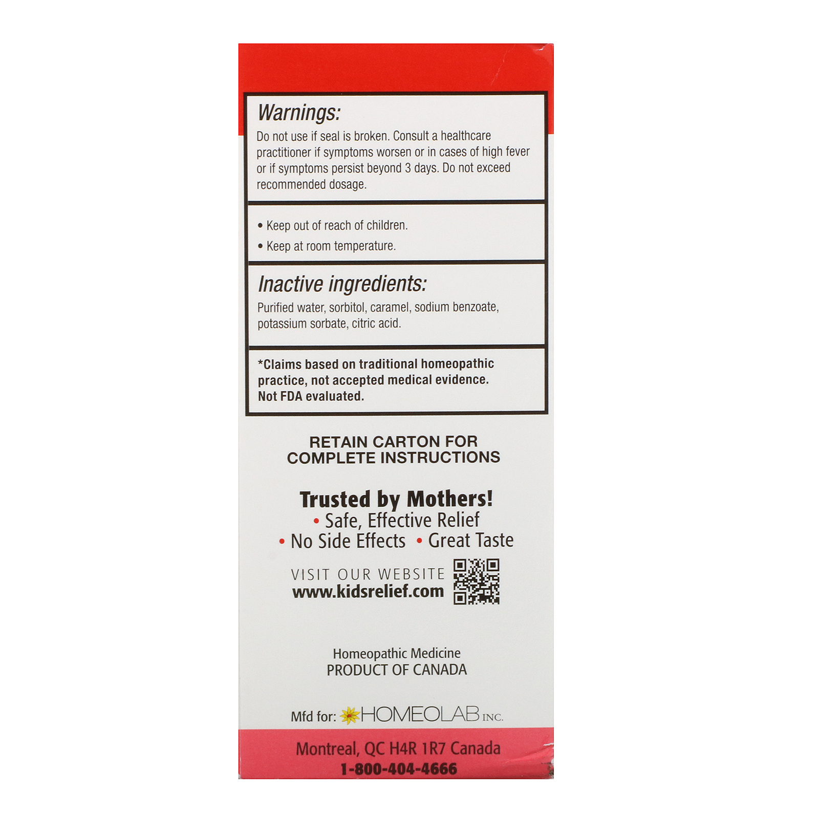 Homeolab USA, Kid's Relief, Throat Ease Syrup, 0-12 Yrs, 3.4 fl oz (100 ml) - Imagem 3