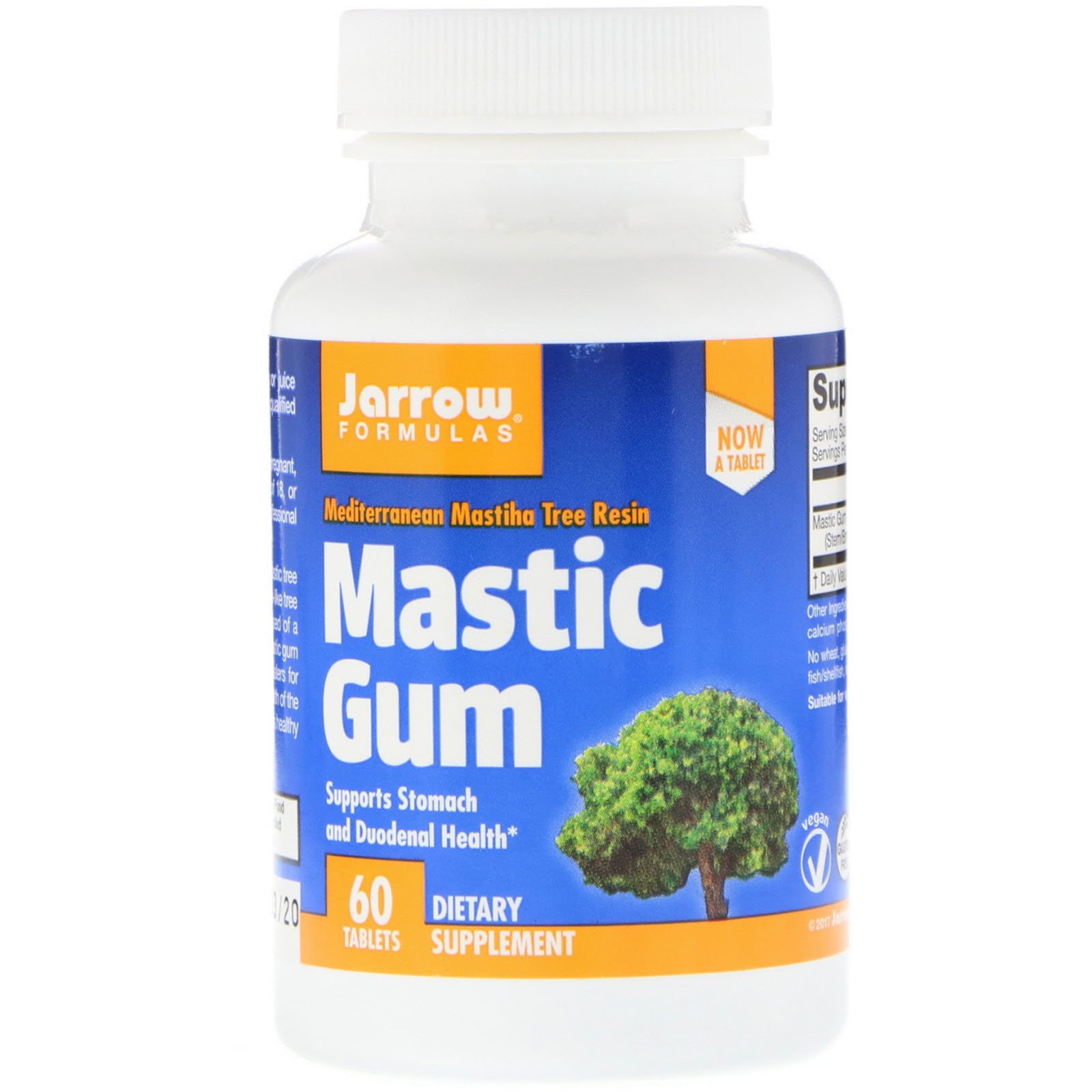 Jarrow Formulas, Mastic Gum, 60 Comprimidos