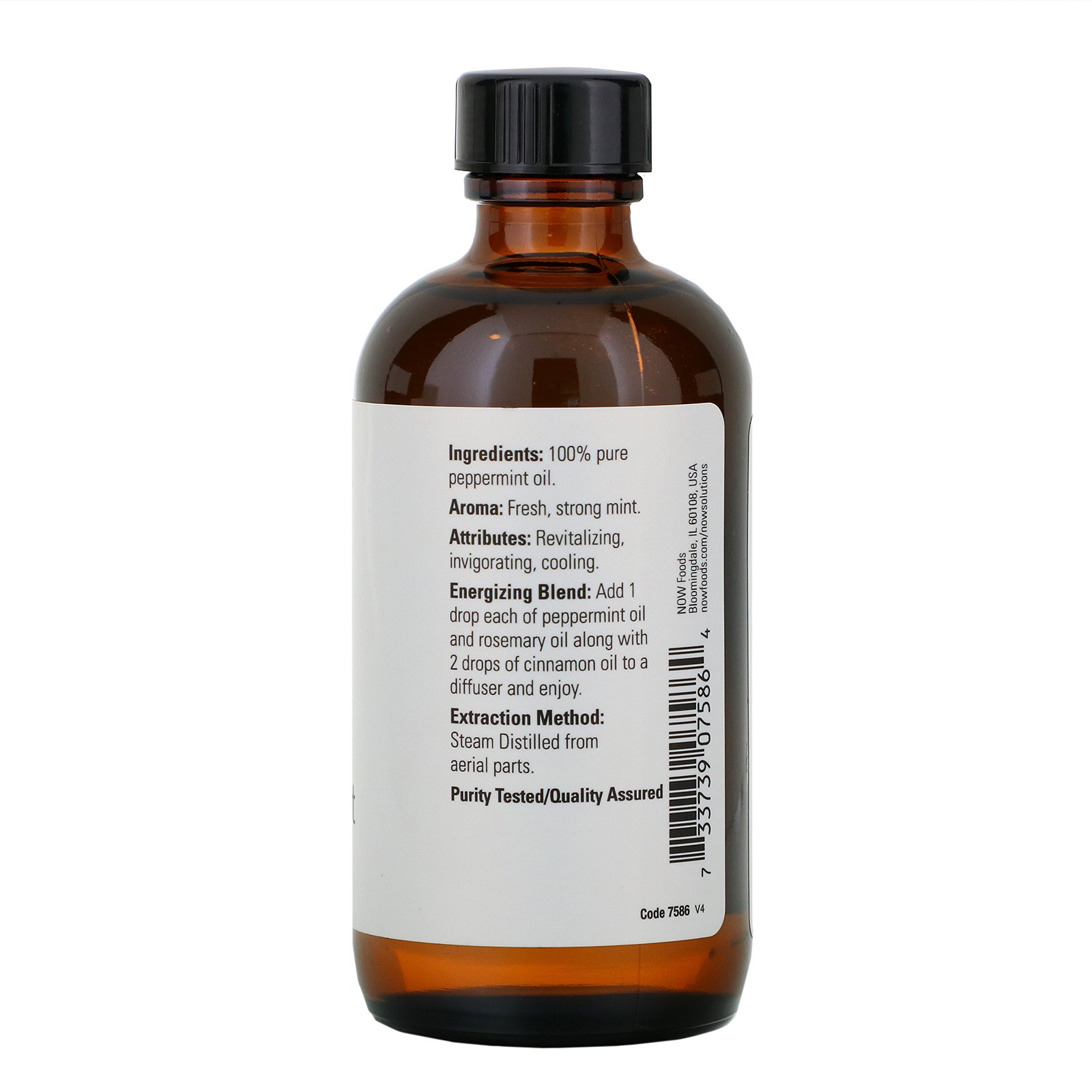 Now Foods, Óleos Essenciais, Hortelã, 4 fl oz (118 ml) - Imagem 2