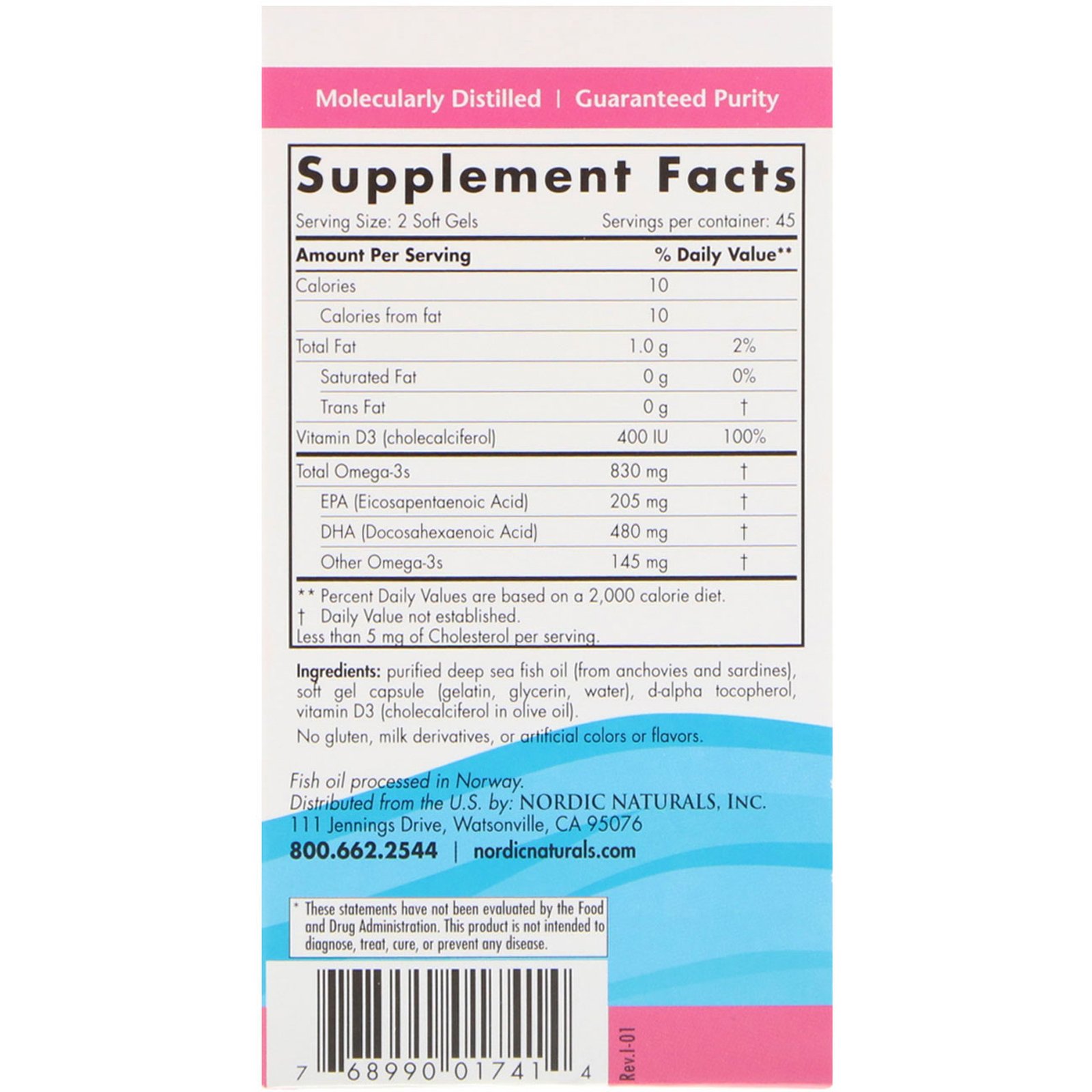 Nordic Naturals, DHA pré-natal, fórmula sem sabor, 500 mg, 90 Softgels - Imagem 2