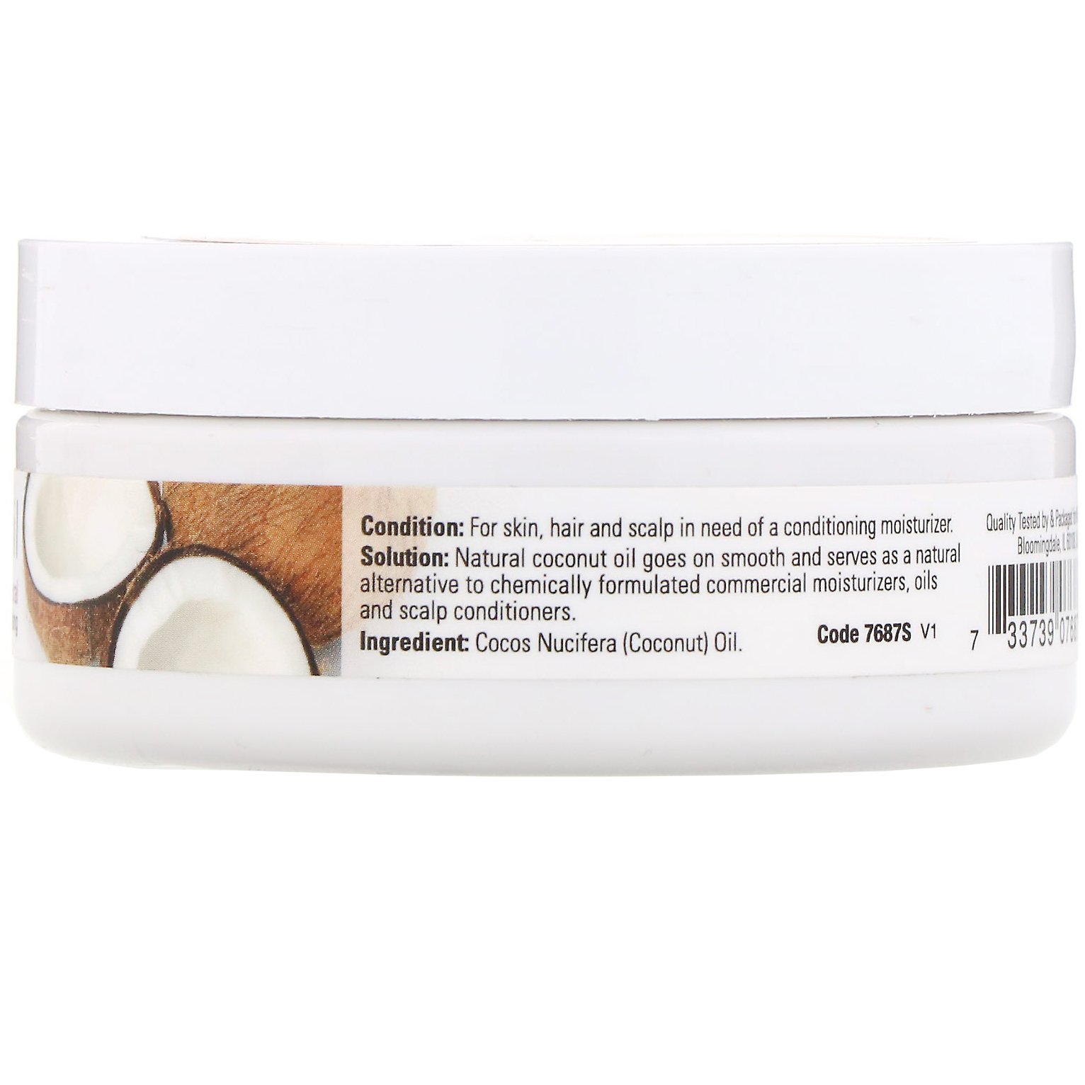 Now Foods, Soluções, Óleo de Coco, Natural, 3 fl oz (89 ml) - Imagem 2