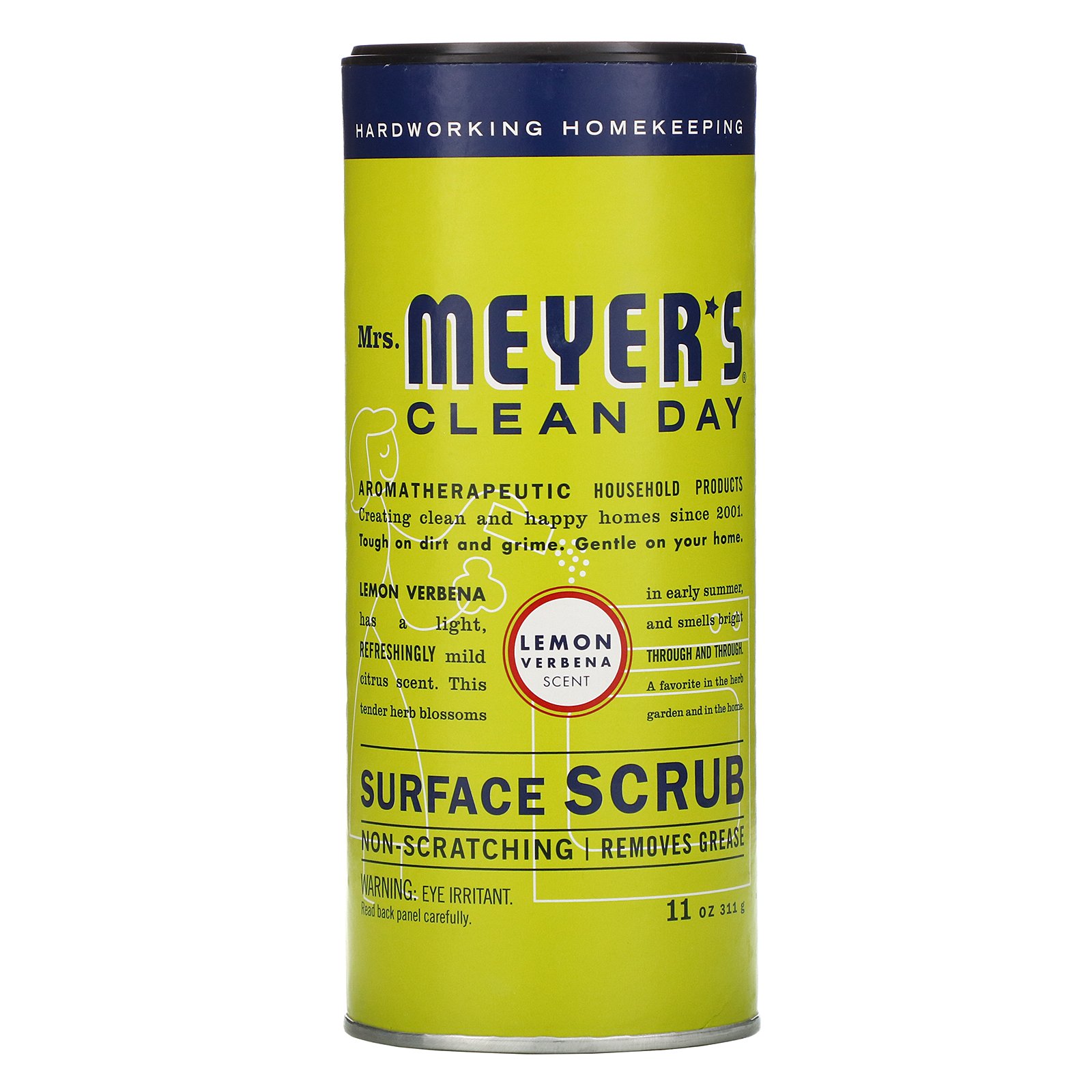 Mrs. Meyers Clean Day, Esponja de Superfícies, Aroma Limão Verbena, 11 oz (311g)