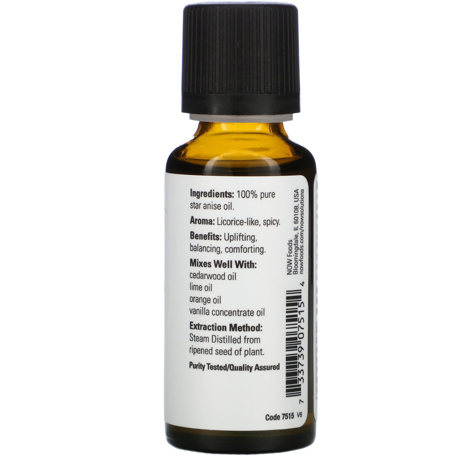 Now Foods, Essential Oils, Anis, 1 fl oz (30 ml) - Imagem 2
