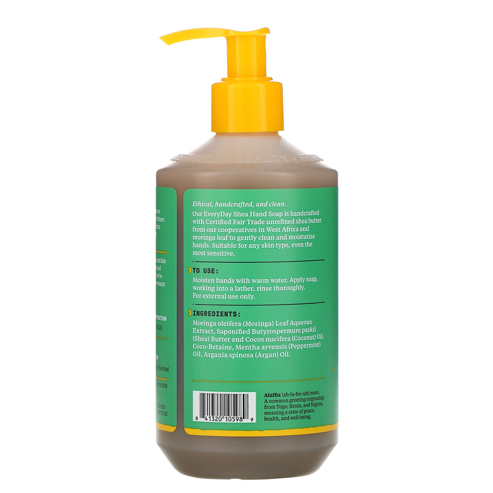 Alaffia, Sabonete para Mãos, Frisson de Hortelã, 12 fl oz (354 ml) - Imagem 2