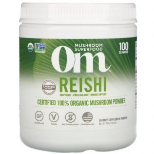 Comprar organic mushroom nutrition, reishi, certified 100% organic mushroom powder, 7. 05 oz (200 g) preço no brasil reishi suplementos nutricionais suplemento importado loja 173 online promoção -