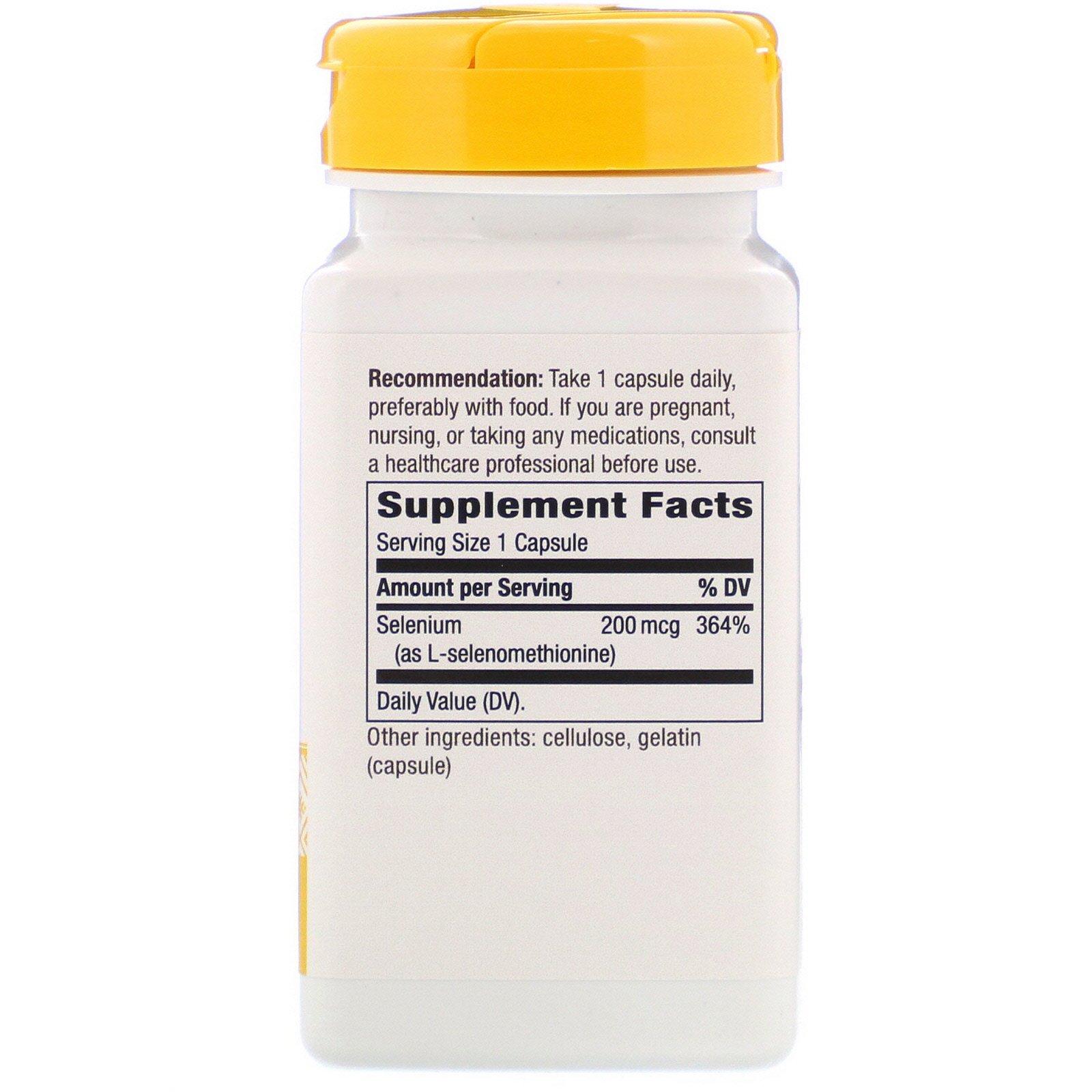 Nature's Way, Selênio, 200 mcg, 100 Cápsulas - Imagem 2