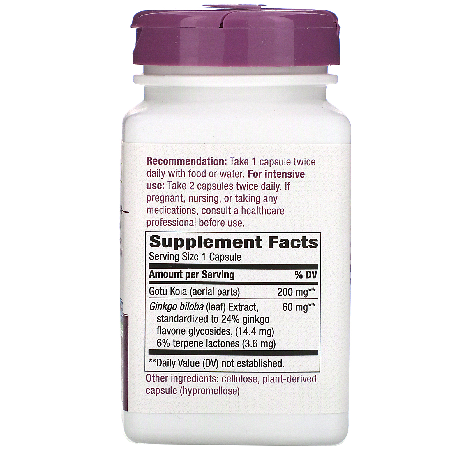 Nature's Way, Ginkgo, 120 Vegan Capsules - Imagem 2