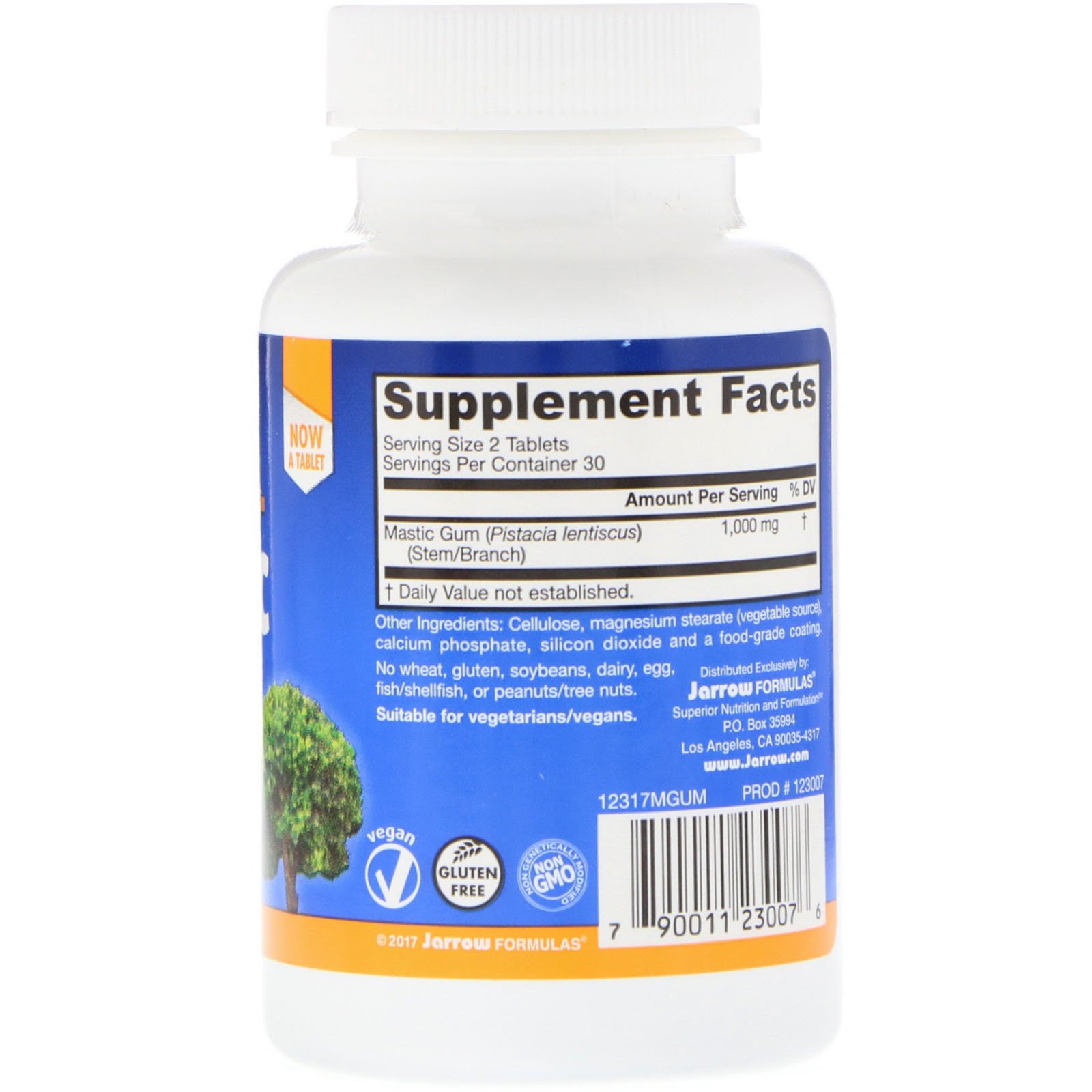 Jarrow Formulas, Mastic Gum, 60 Comprimidos - Imagem 2