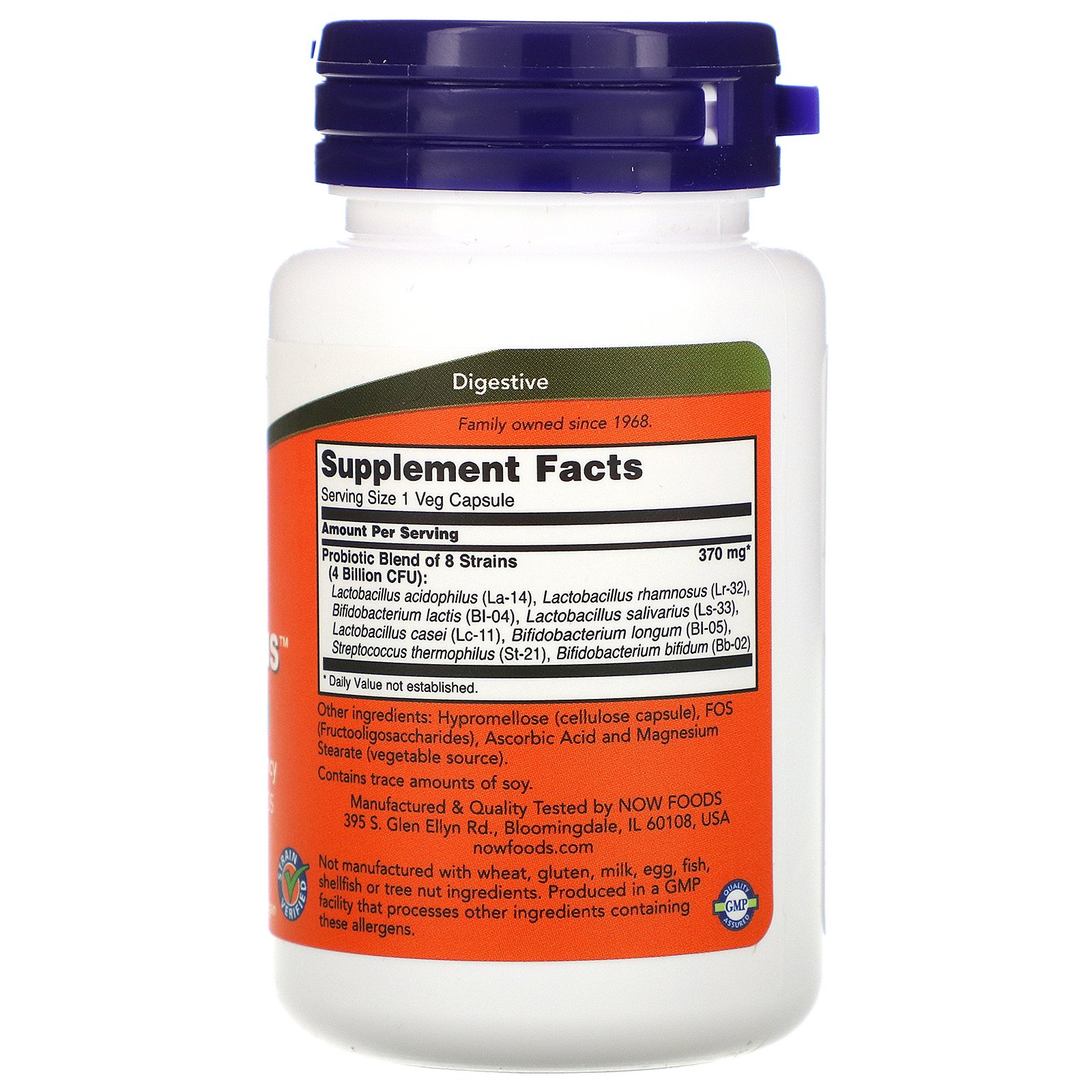 Now Foods, Gr8-Dophilus, 60 Cápsulas Vegetais - Imagem 2
