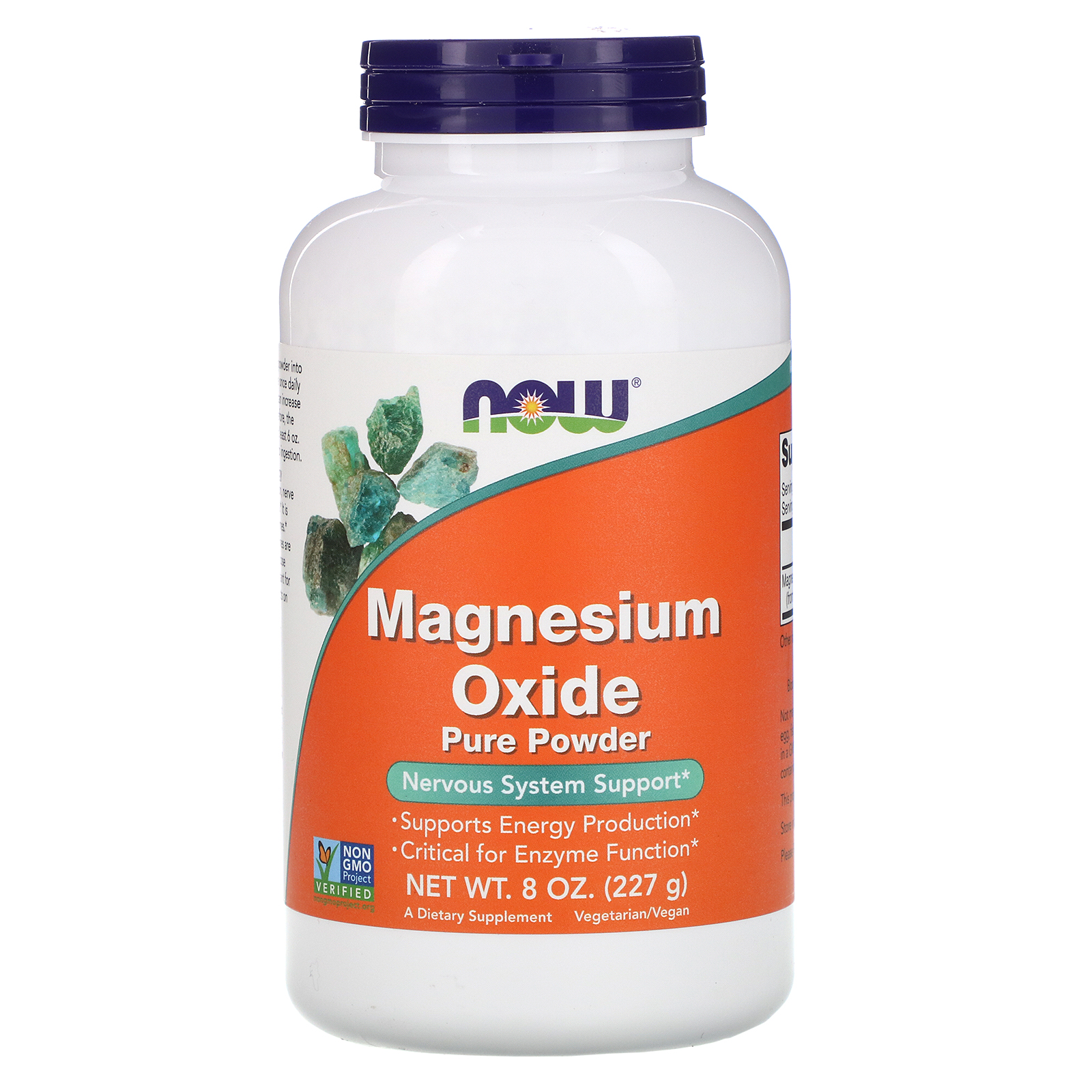 Now Foods, Óxido de Magnésio em Pó Puro, 227 g (8 oz)