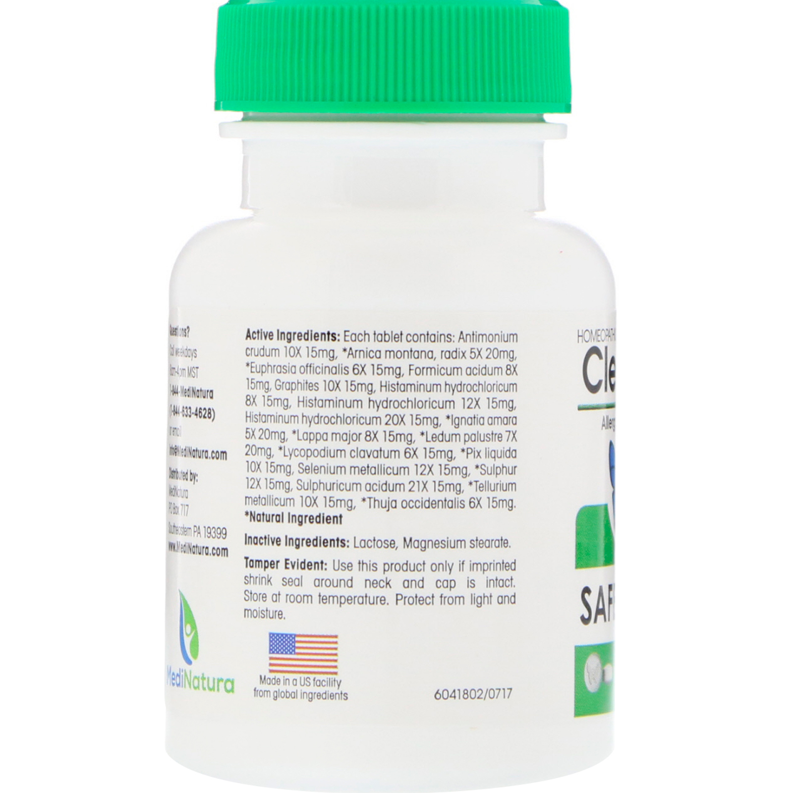 MediNatura, ClearLife, Allergy Relief Tablets, 100 Chewable Tablets - Imagem 2