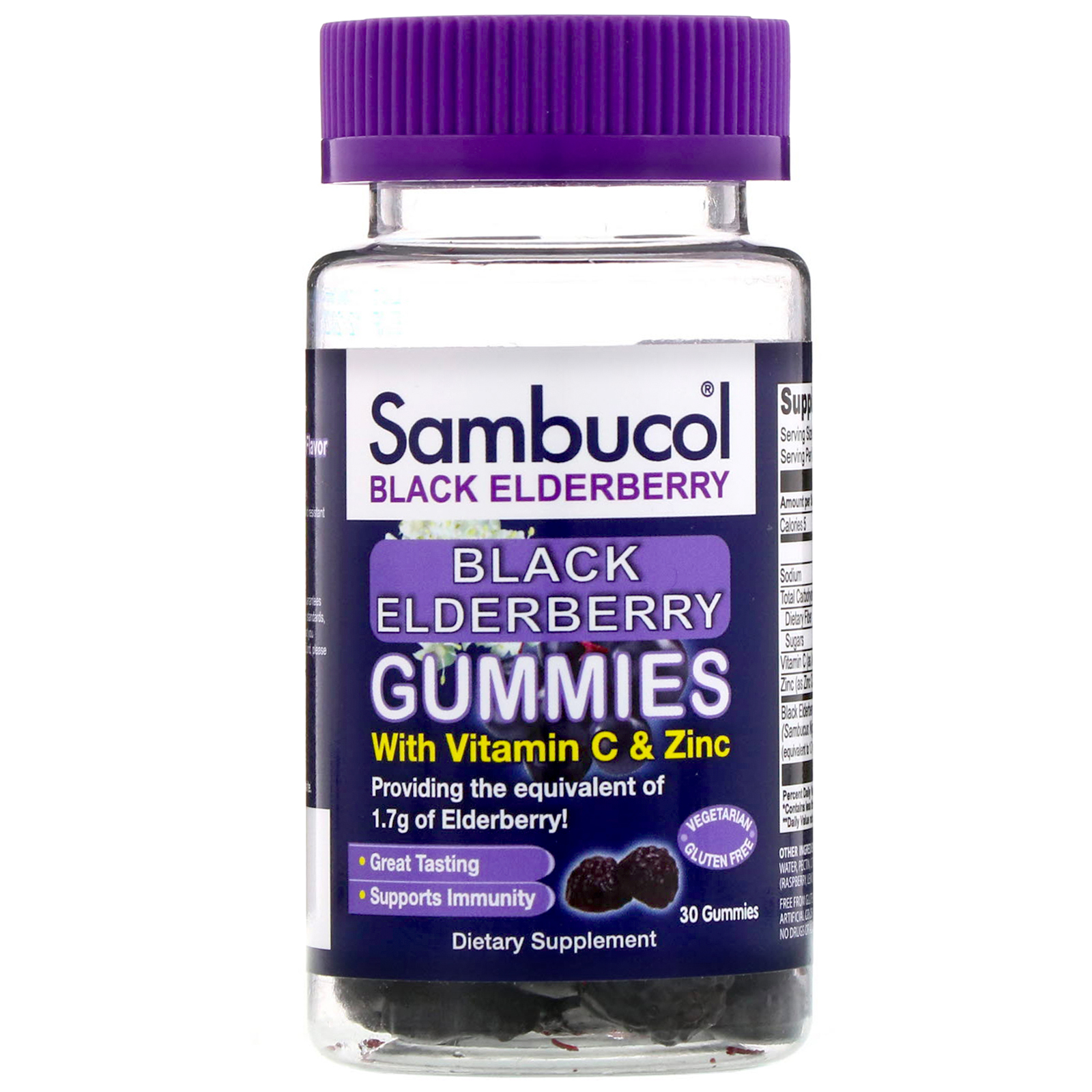 Sambucol, Sambucol, sabugueiro preto, 30 Balas de Goma